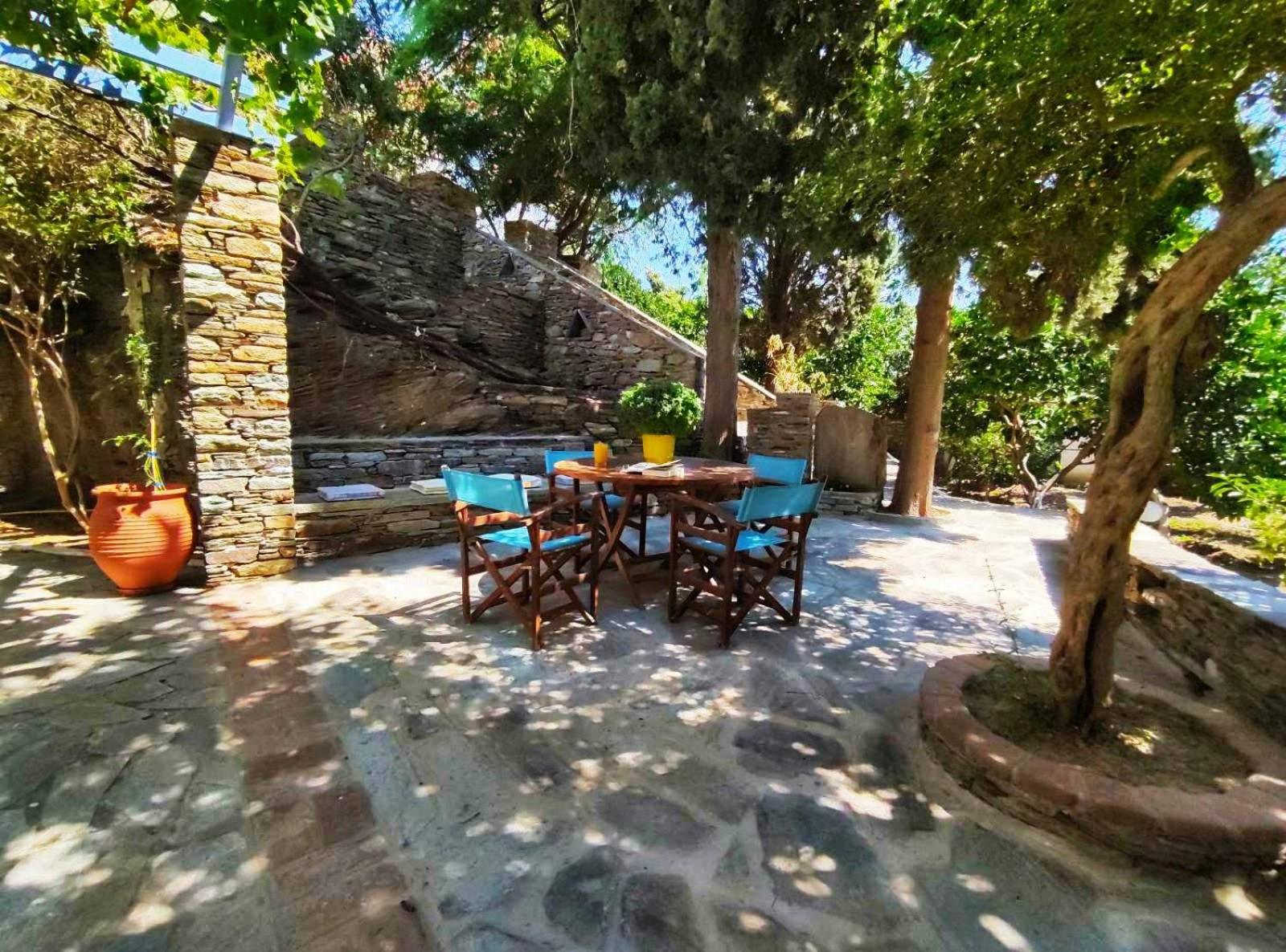 outdoor BBQ area