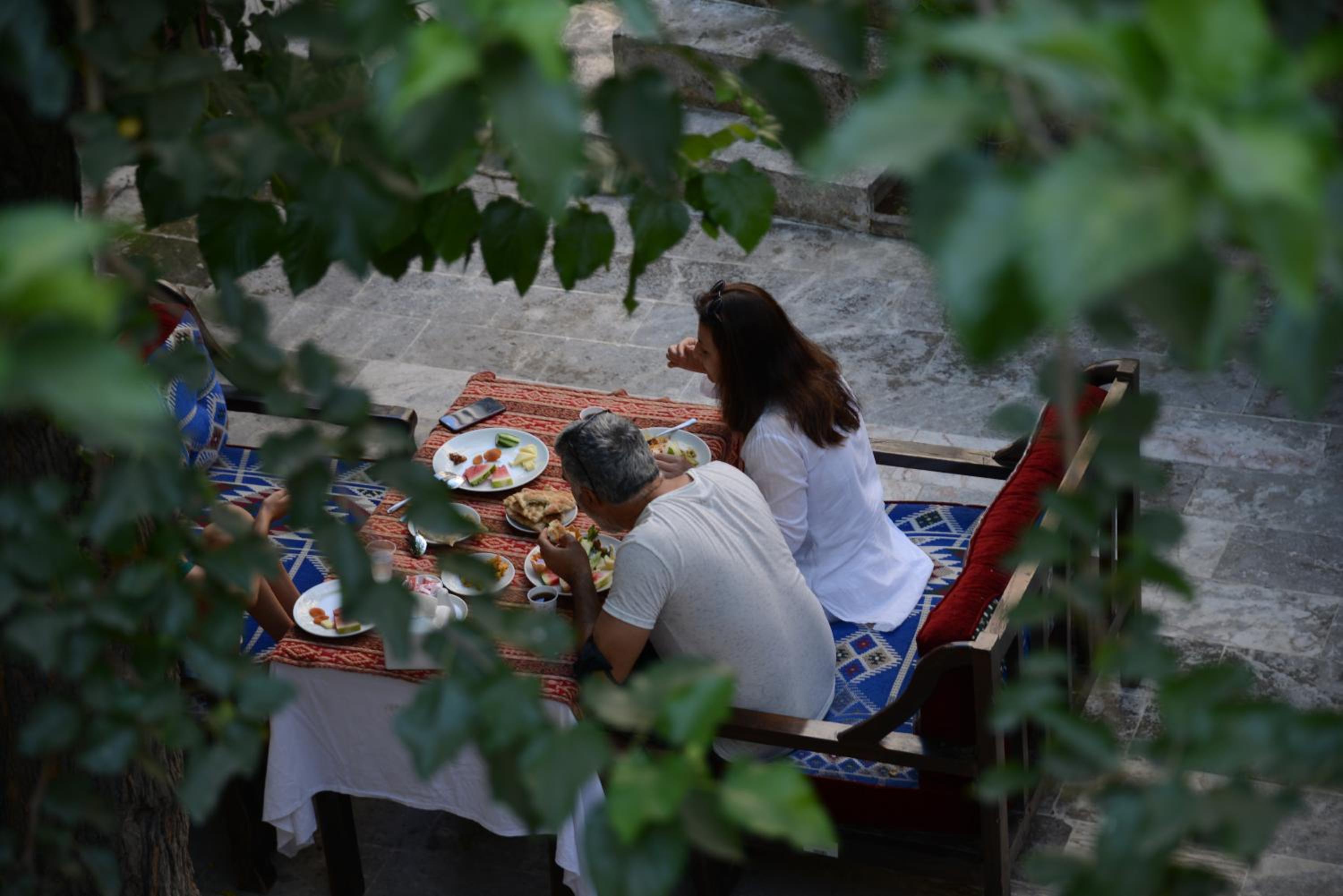 outdoor BBQ area