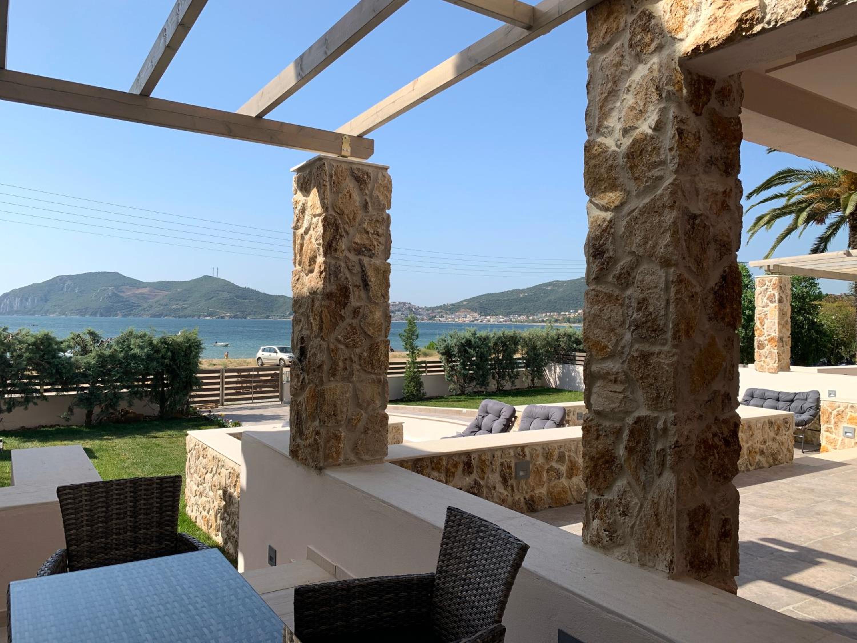 outdoor BBQ area