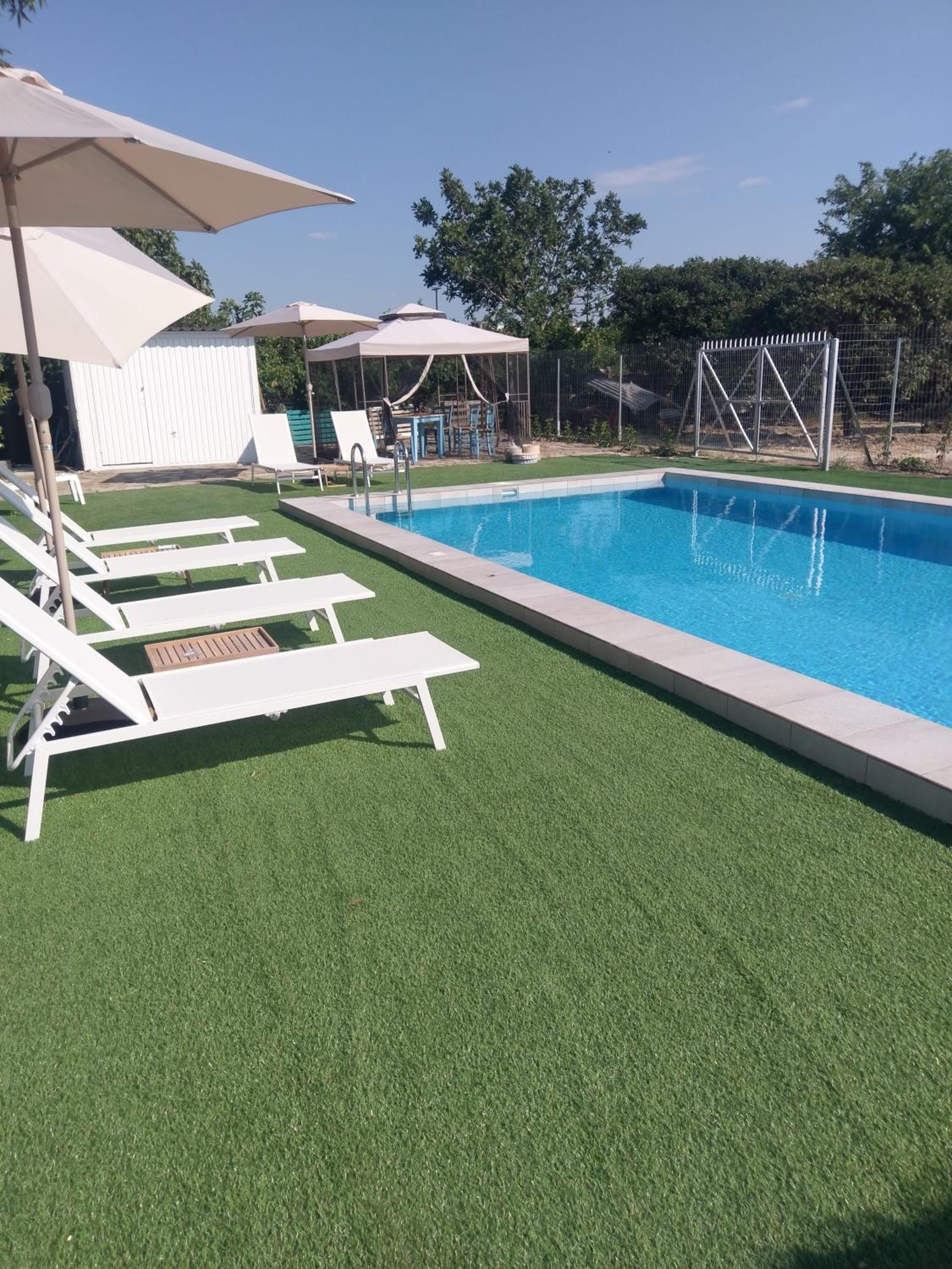 Holiday home next to orange tree orchard view 5