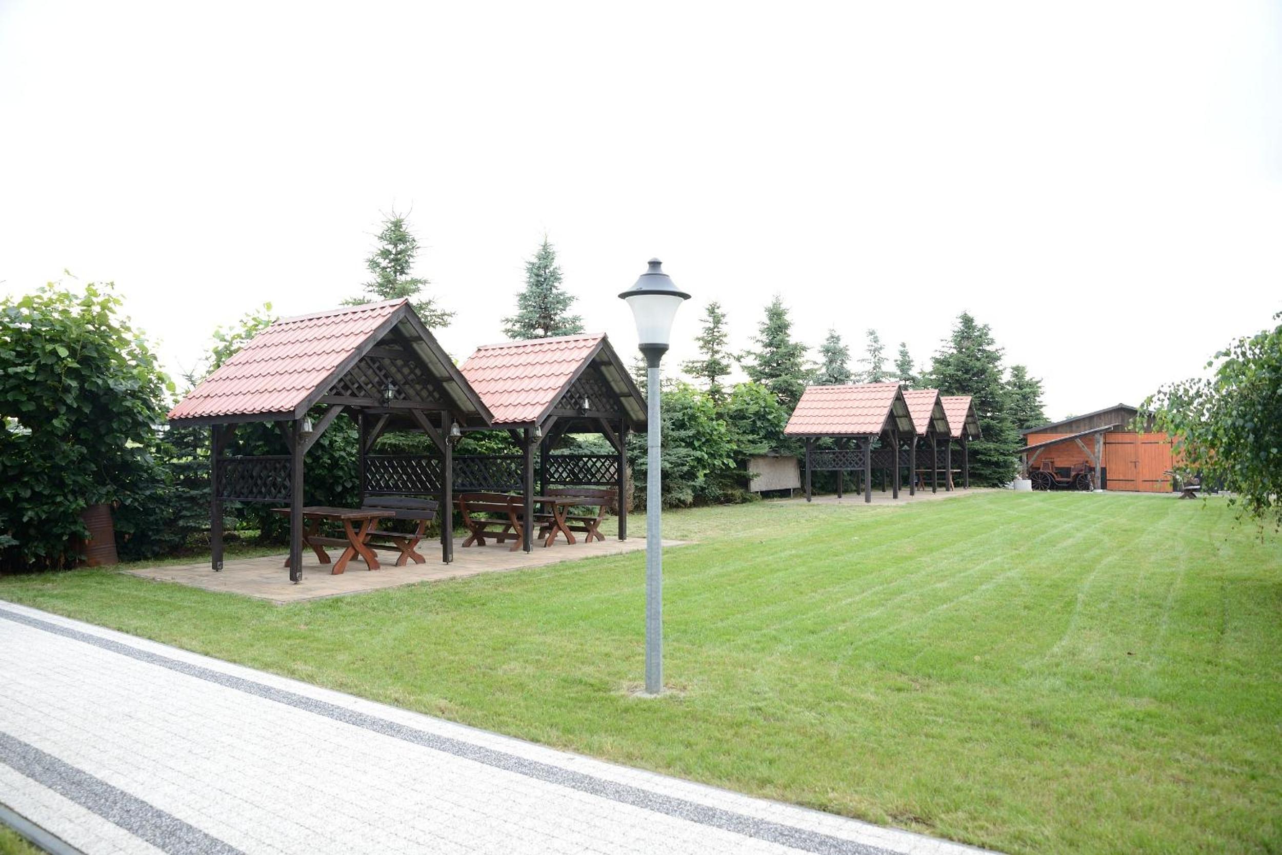 outdoor BBQ area