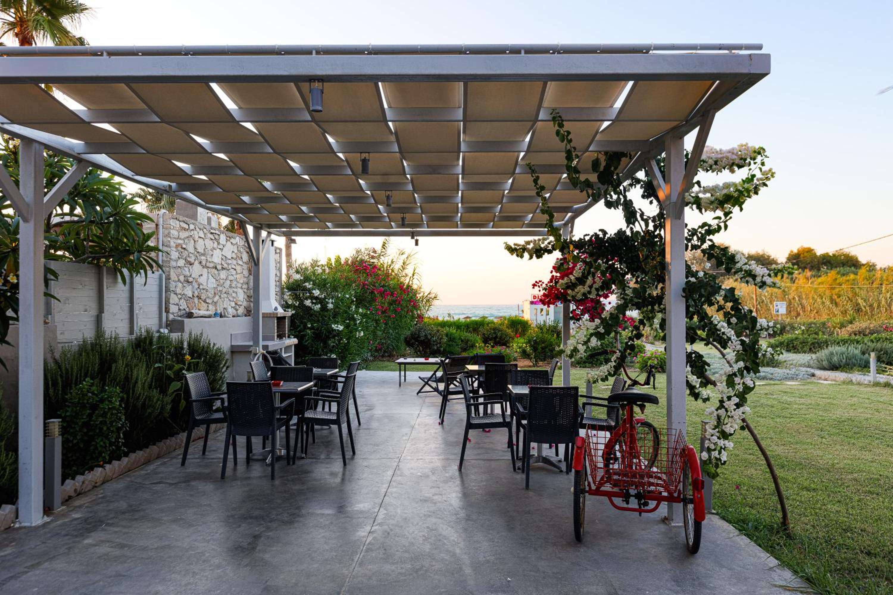 outdoor BBQ area