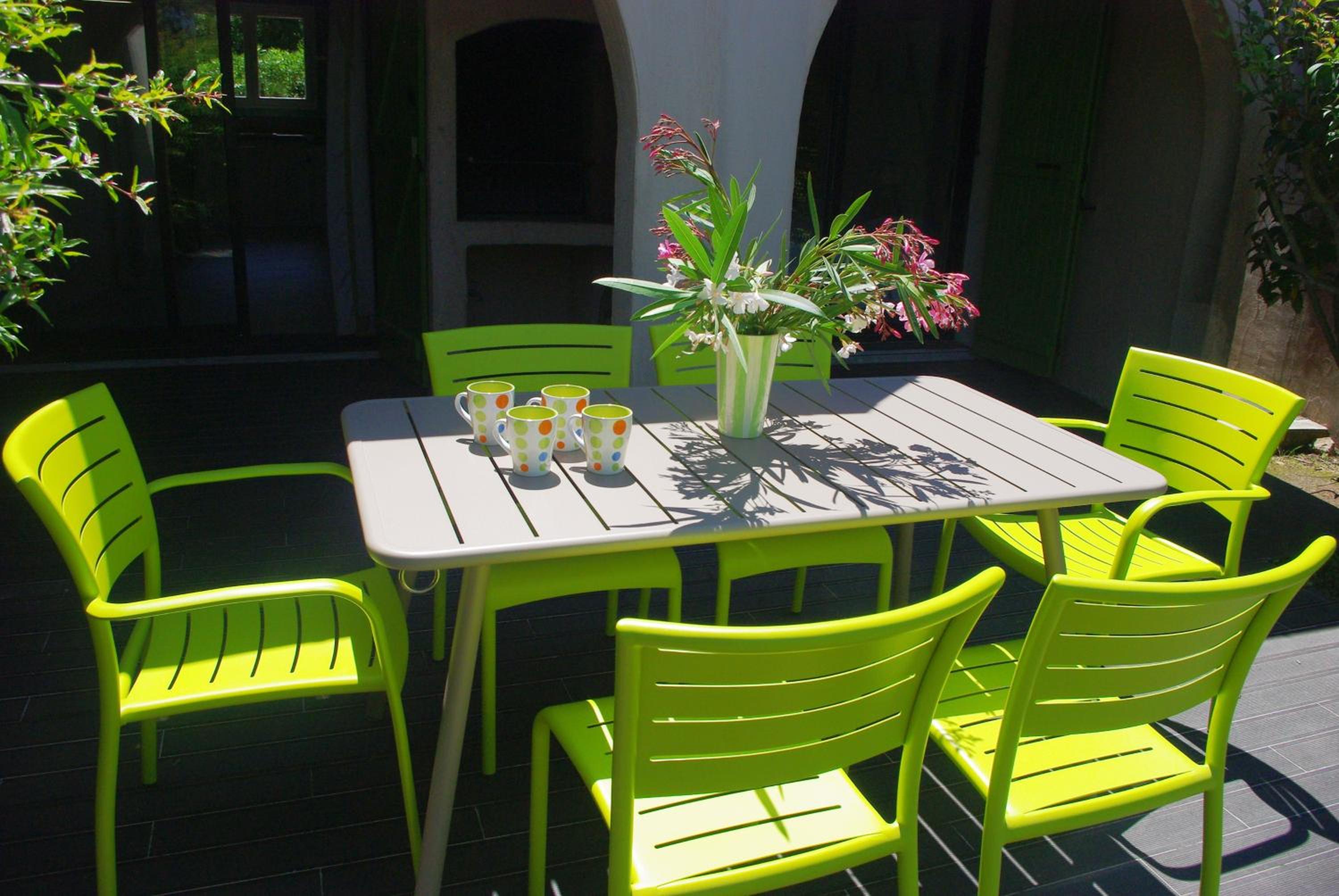 outdoor BBQ area