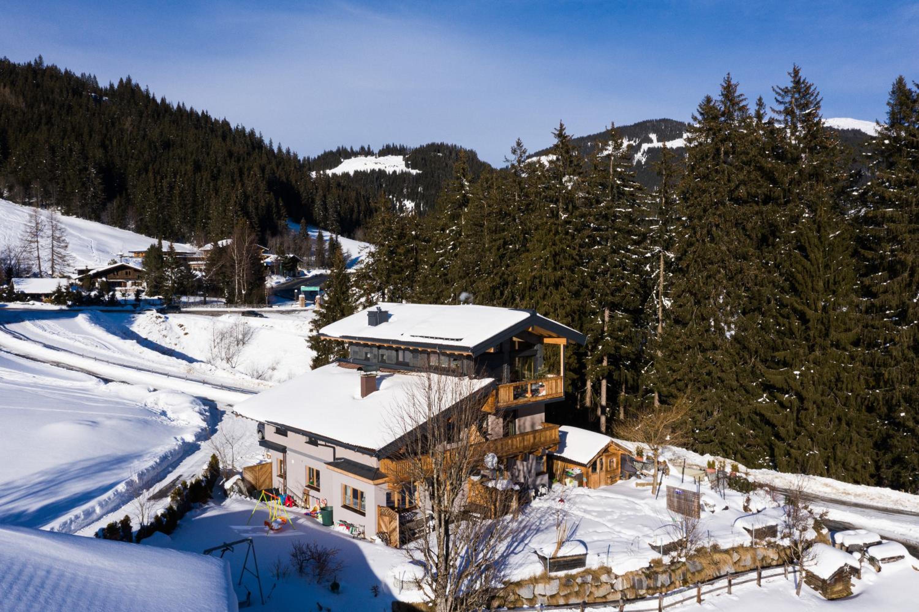 Ski in - Ski out Panoramaferienhaus Breitmoos neben Mittelstation