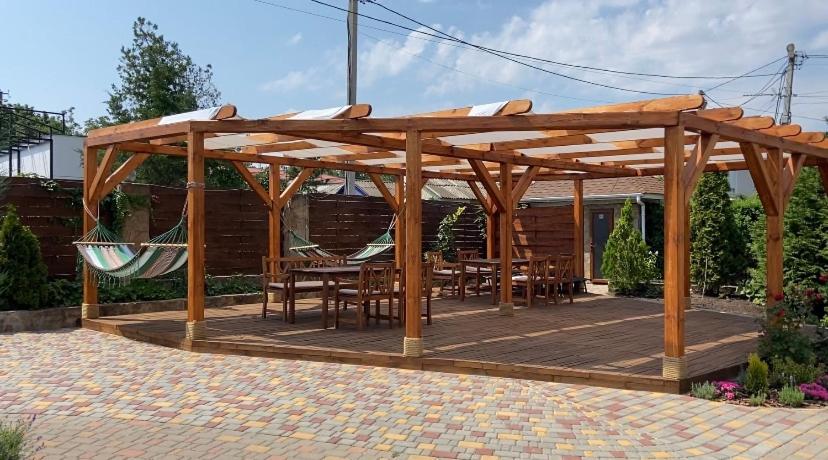outdoor BBQ area