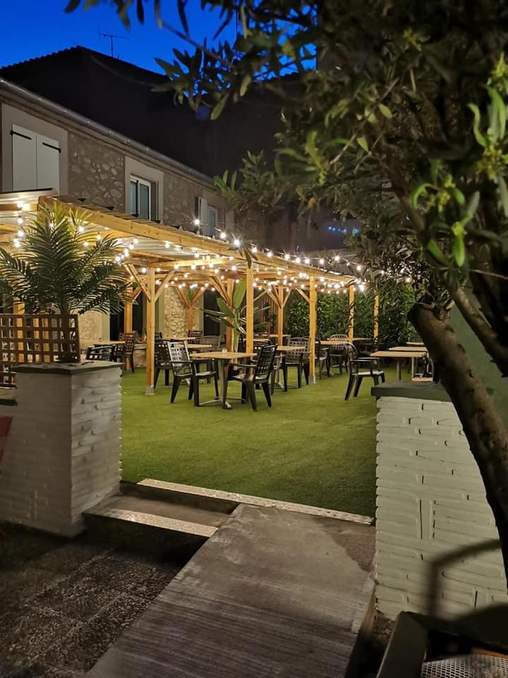 outdoor BBQ area