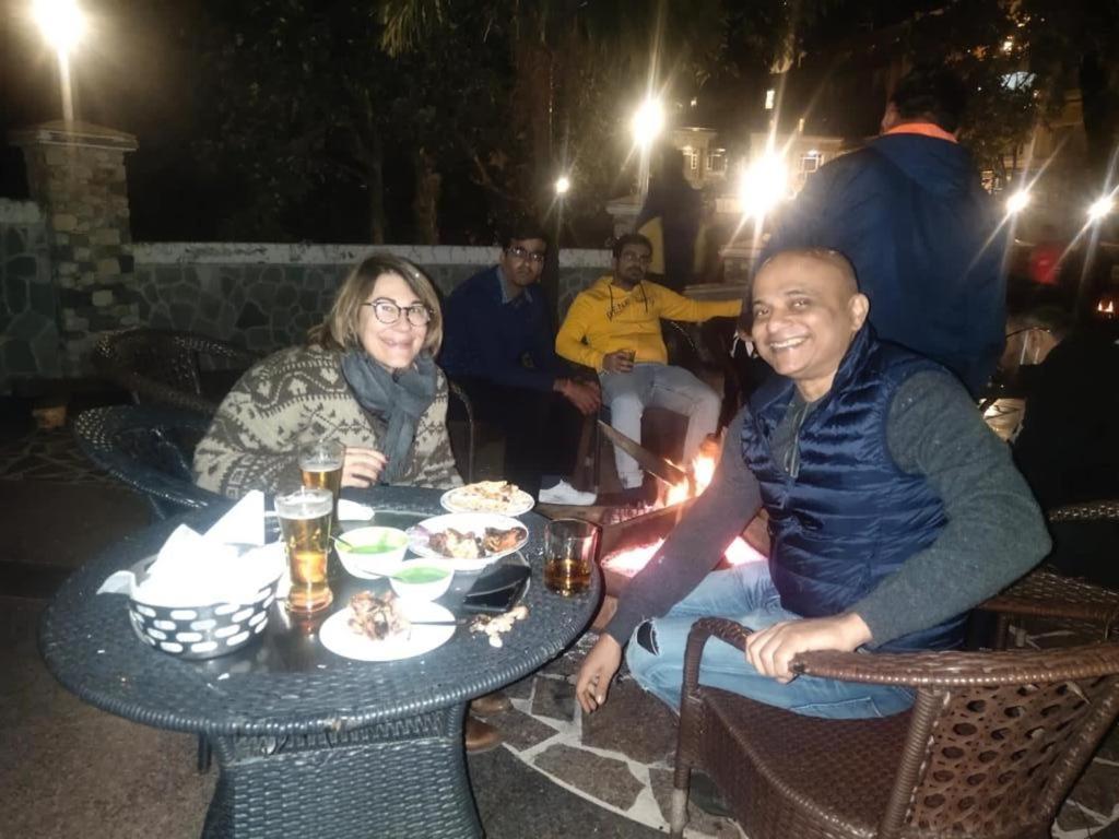 outdoor BBQ area