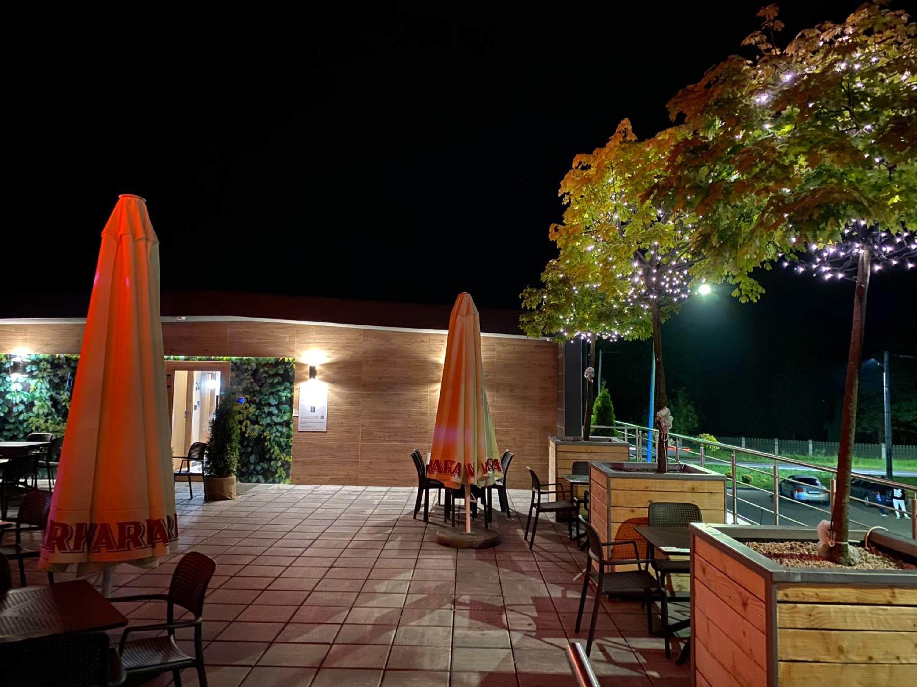 outdoor BBQ area