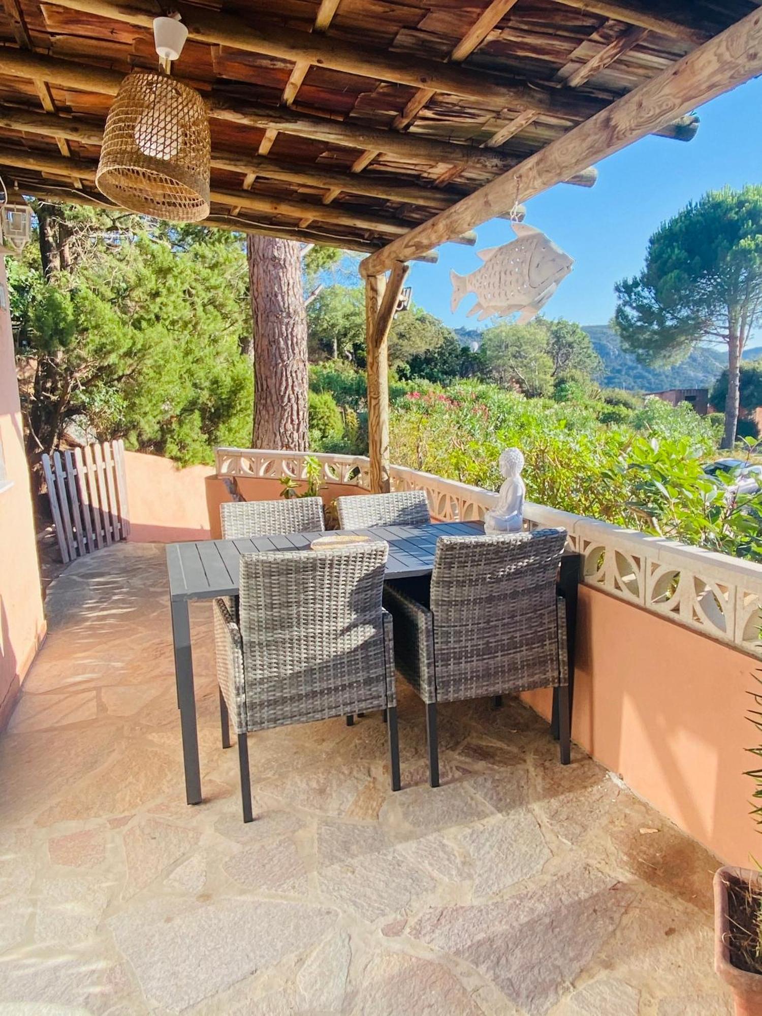 outdoor BBQ area