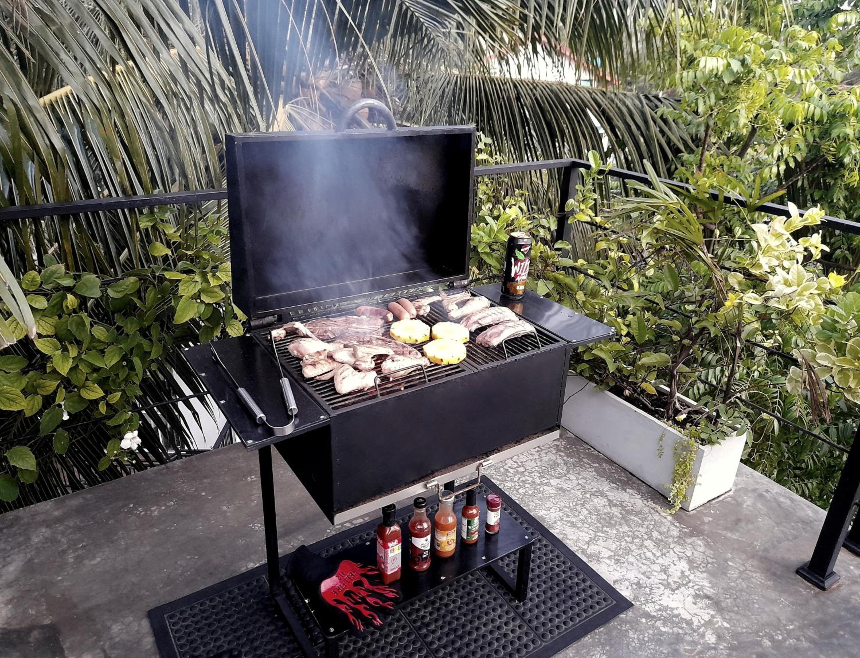 outdoor BBQ area