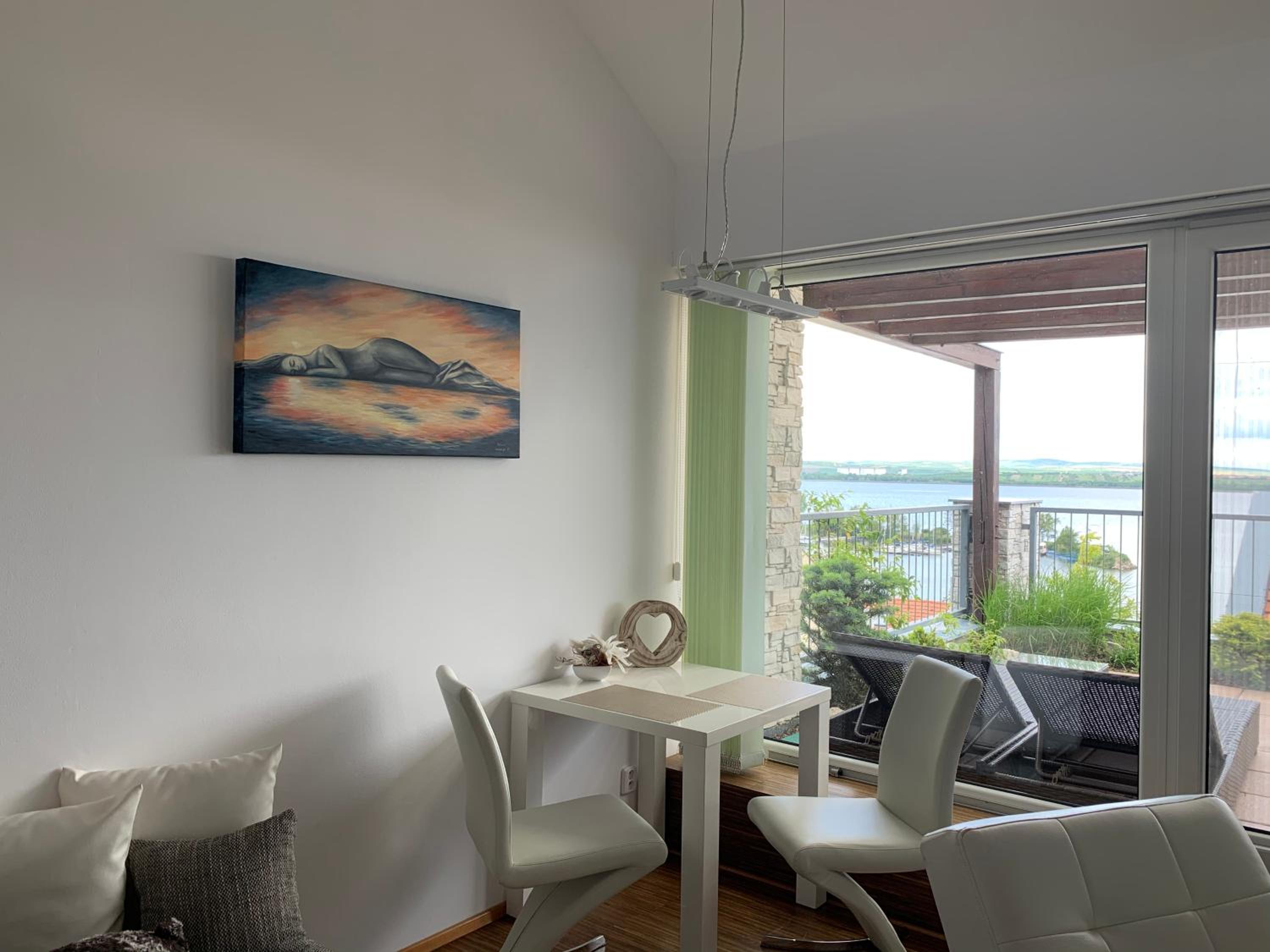 Apartmán Pálava 1 s terasou a výhledem na jezero