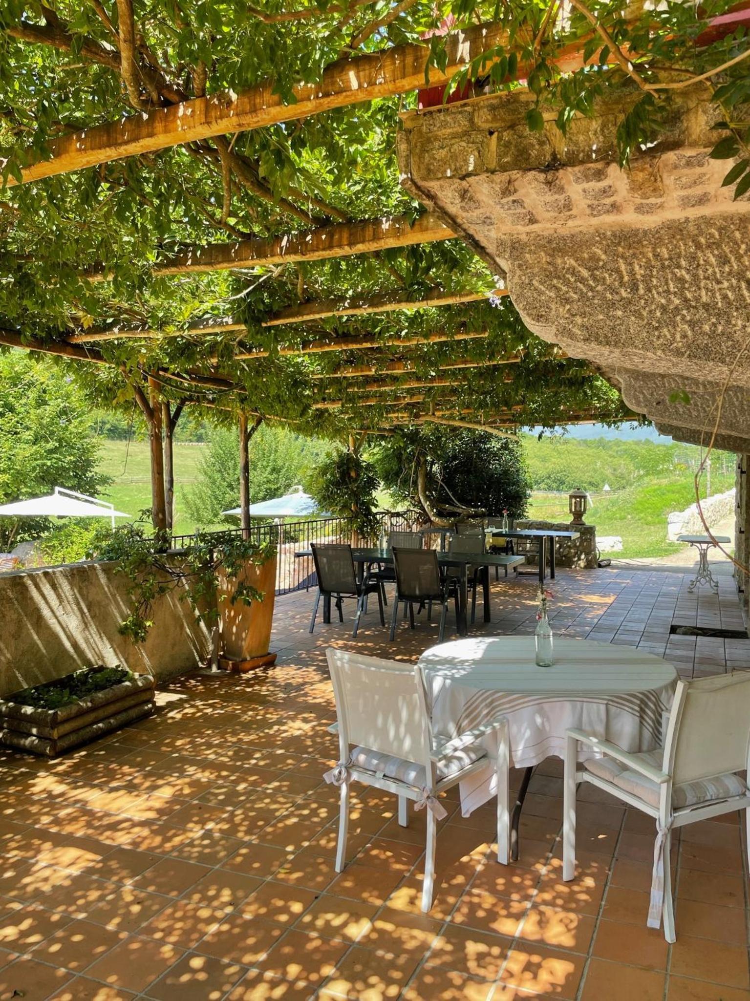 outdoor BBQ area
