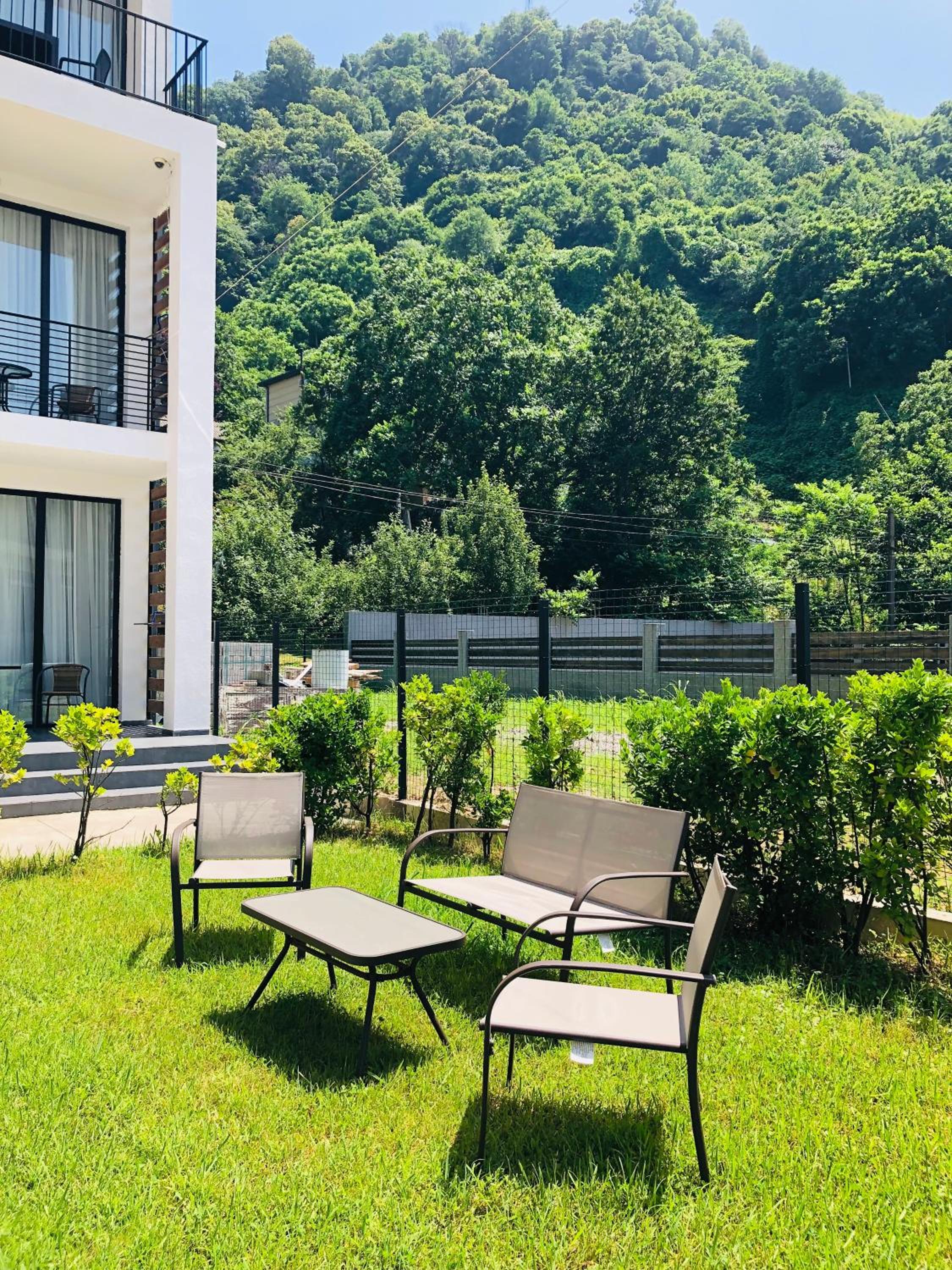 outdoor BBQ area