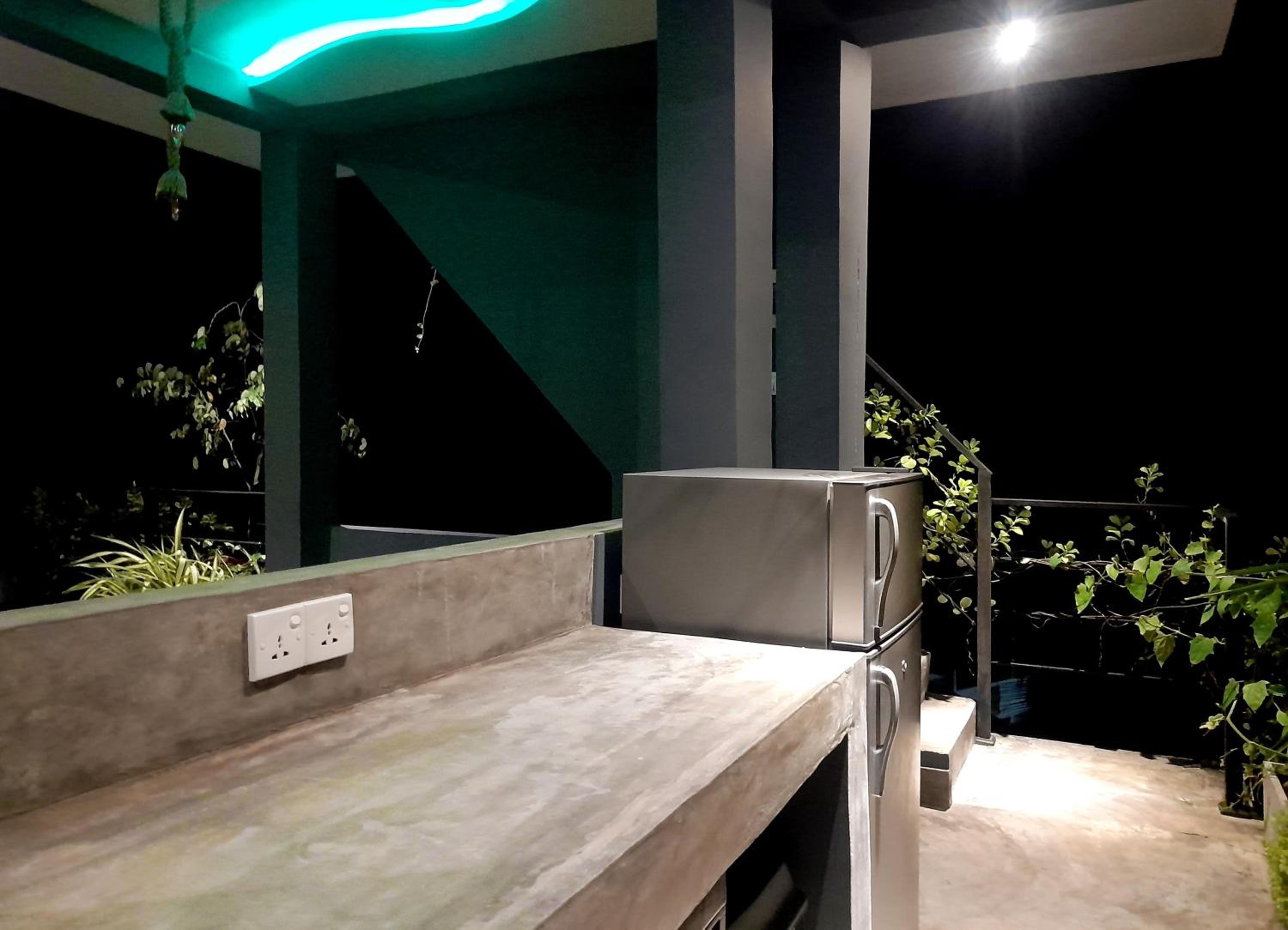 outdoor BBQ area