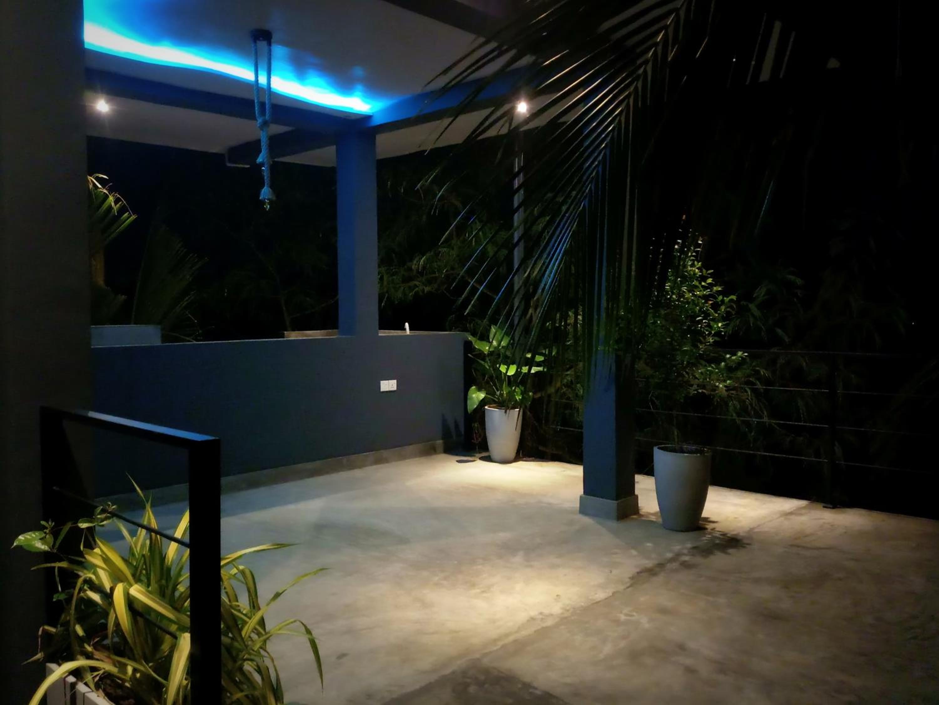 outdoor BBQ area