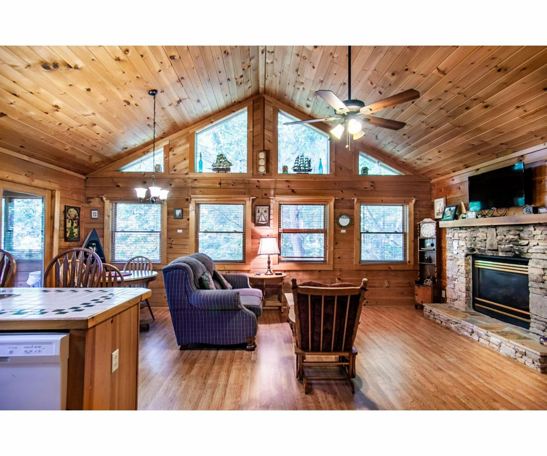 Romantic Mountain Shanty with Hot Tub and Fireplace view 4