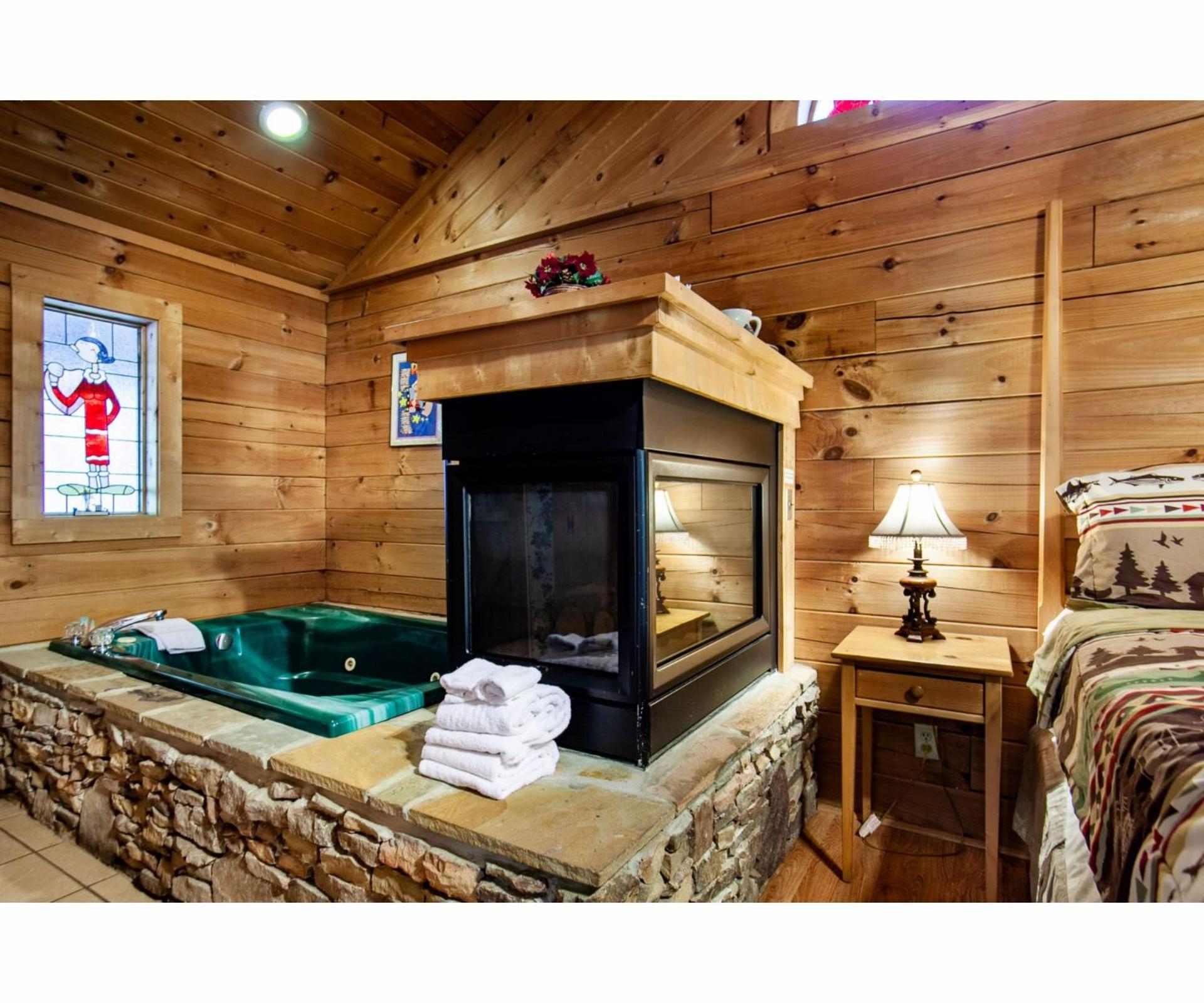 Romantic Mountain Shanty with Hot Tub and Fireplace view 3