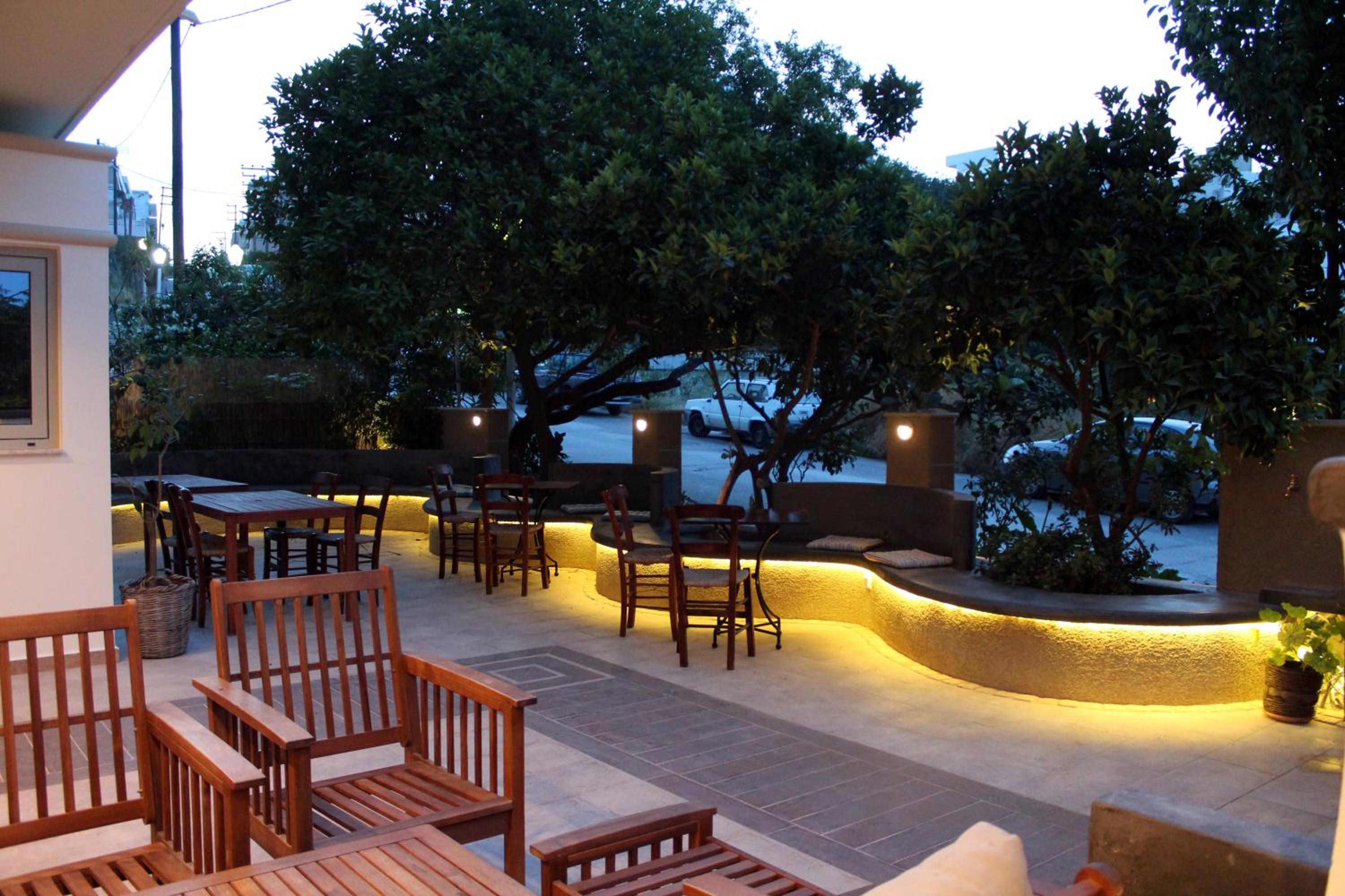 outdoor BBQ area