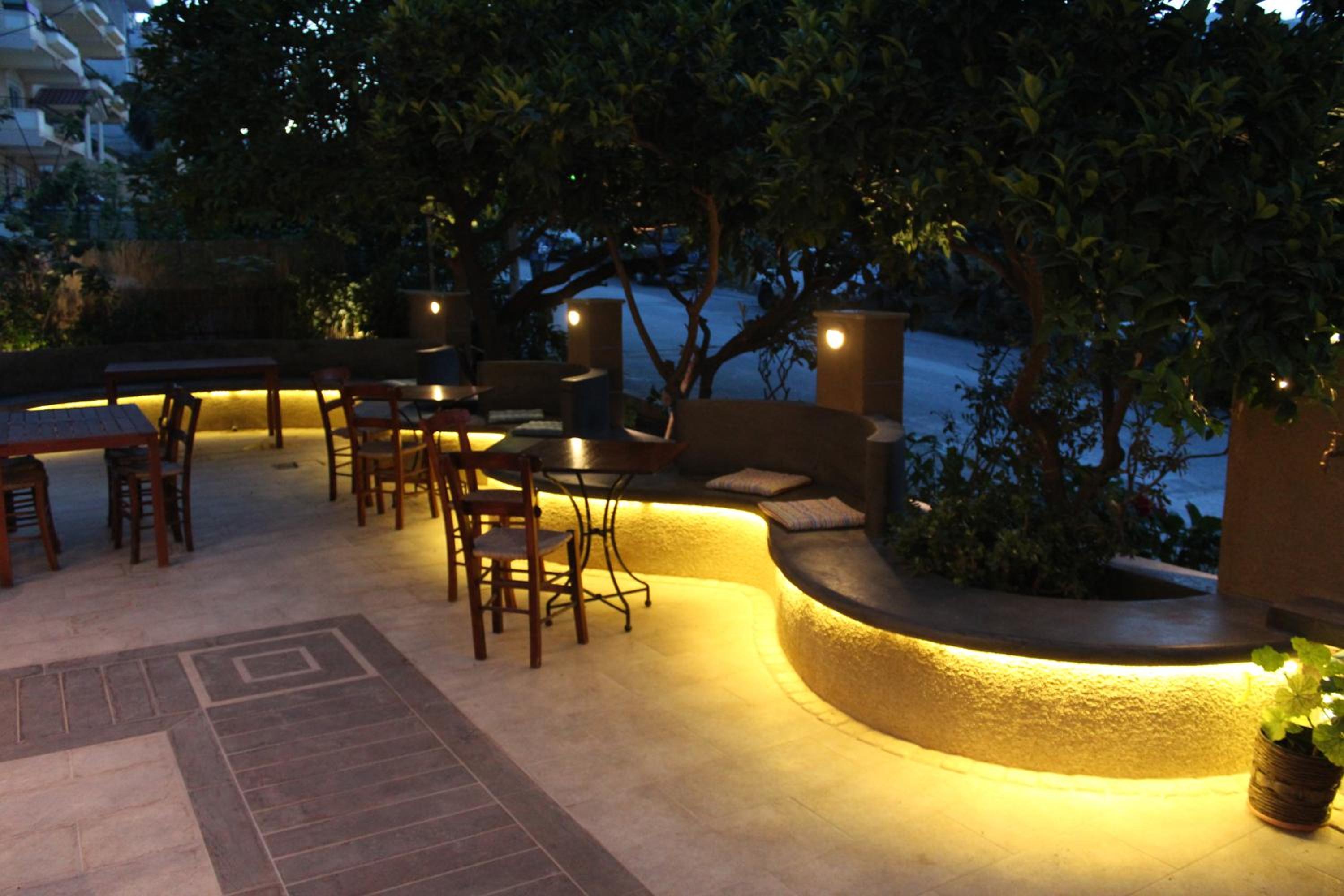 outdoor BBQ area