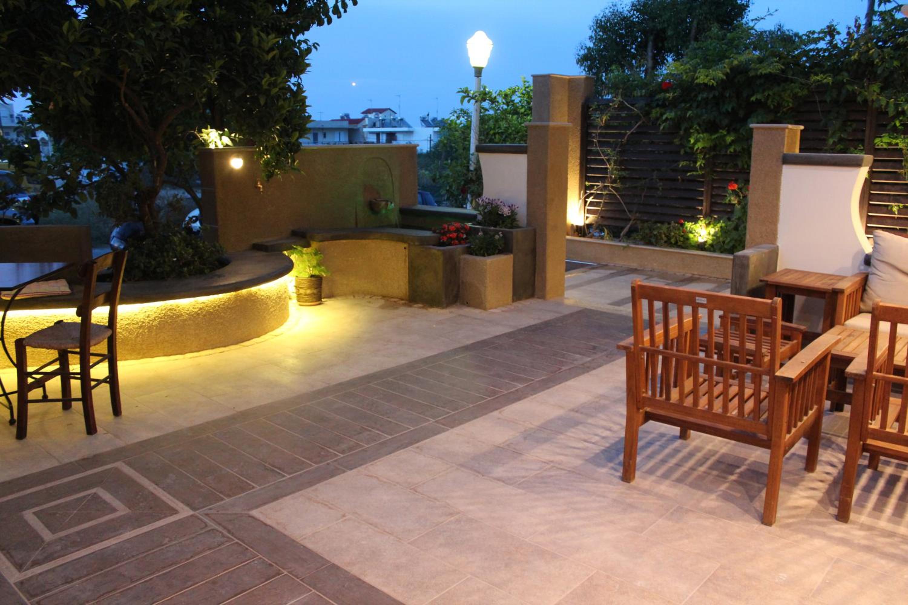 outdoor BBQ area