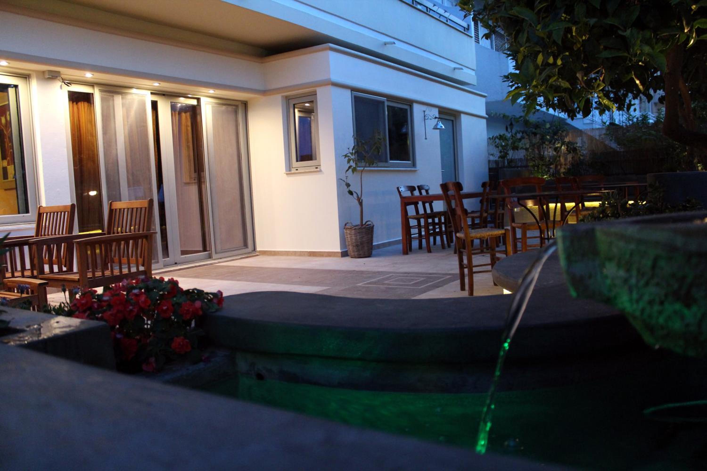 outdoor BBQ area
