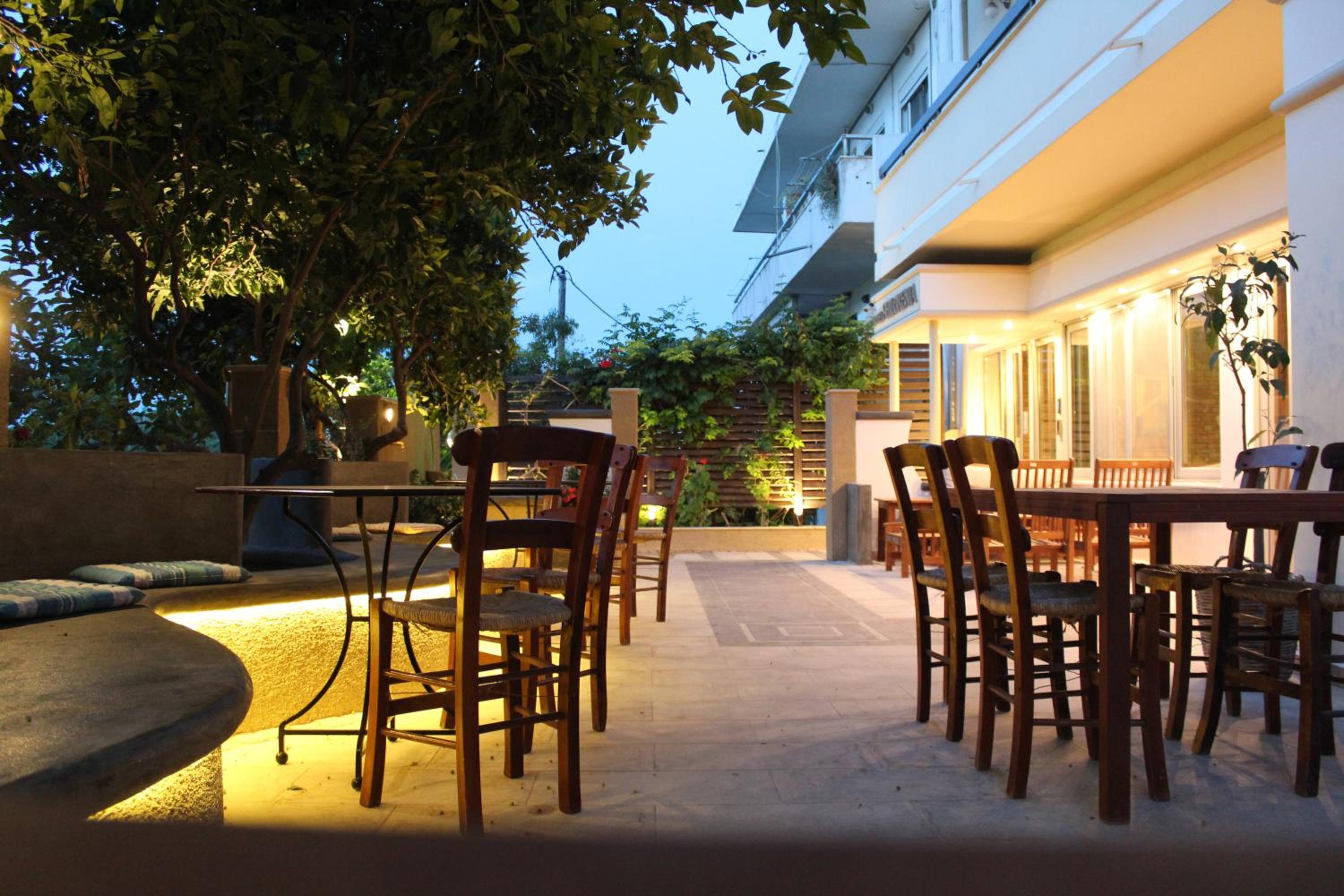 outdoor BBQ area