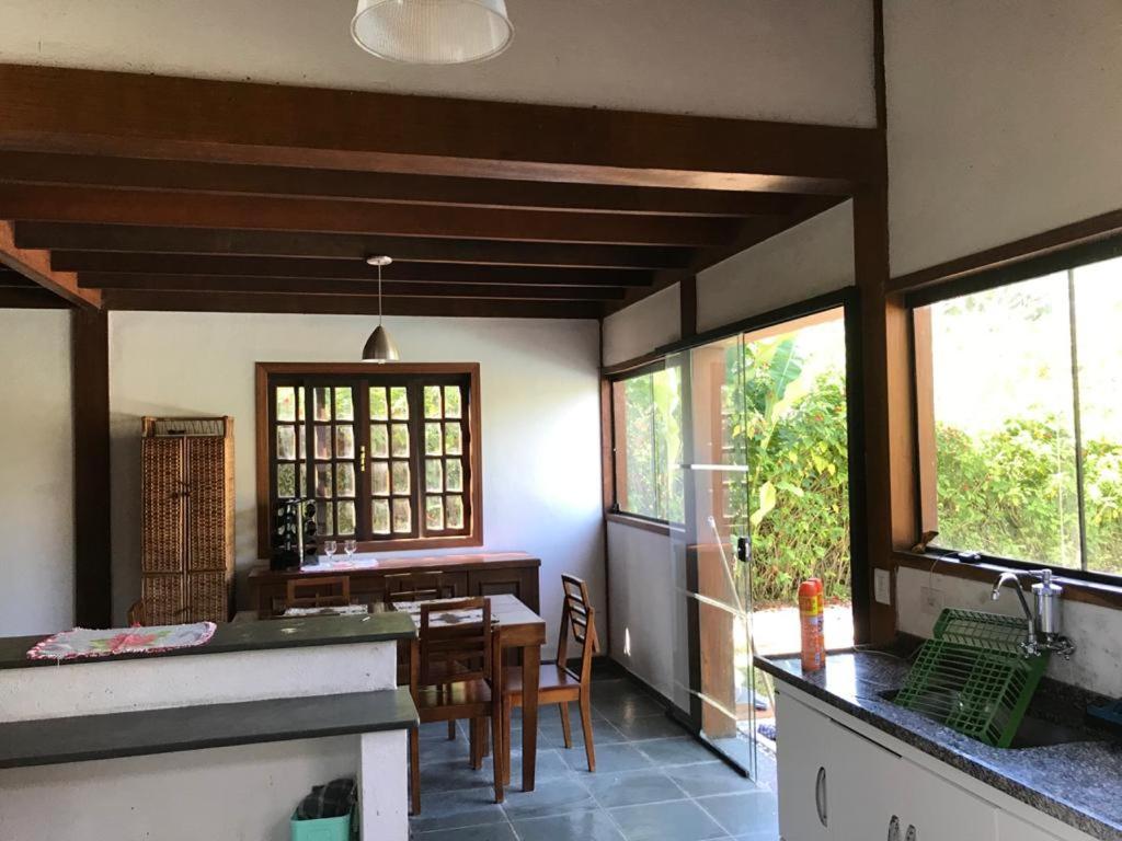 Casa de praia com piscina e clima de montanha