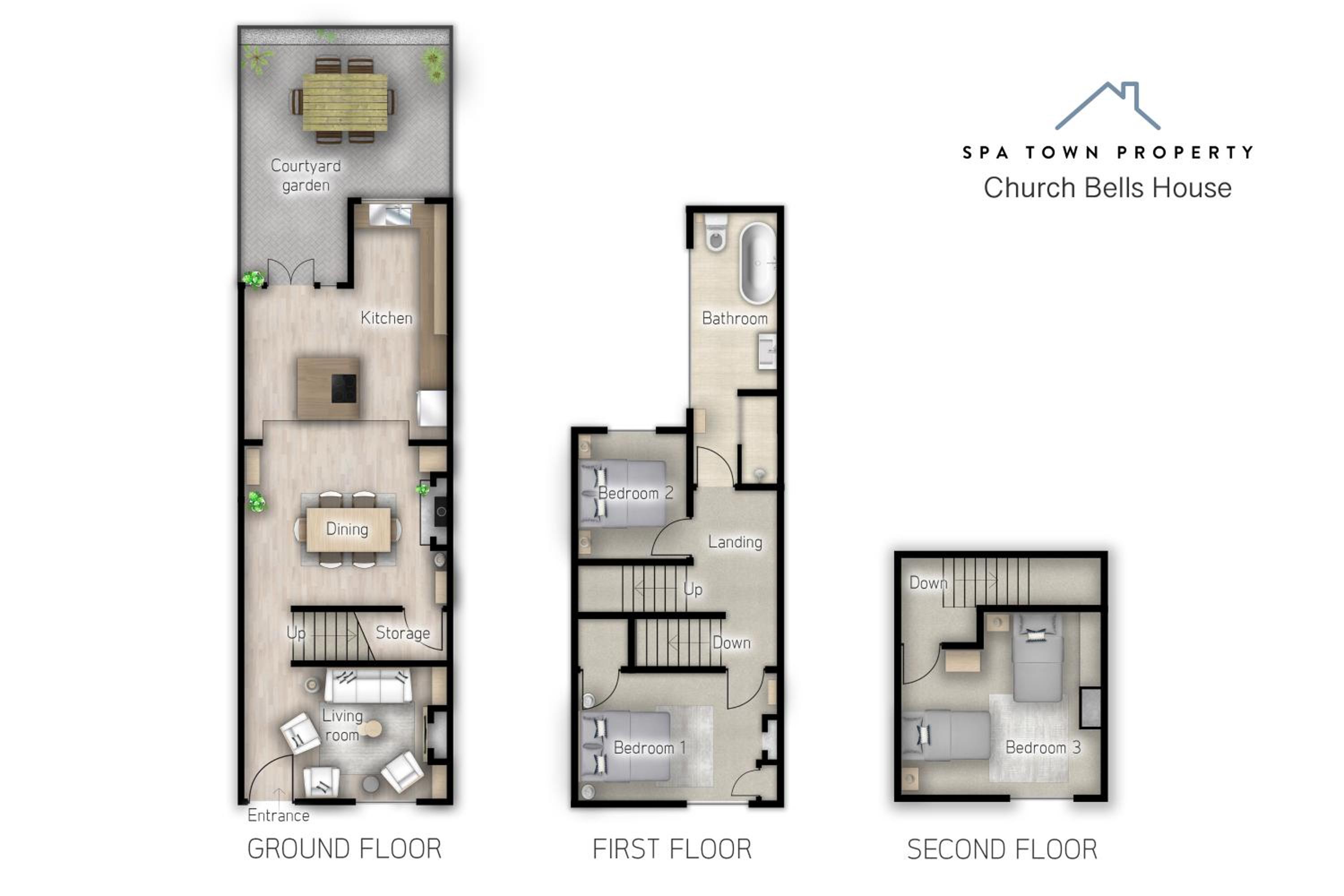 Church Bells House by Spa Town Property - 3 Bedroom Georgian Townhouse in Central Warwick view 2