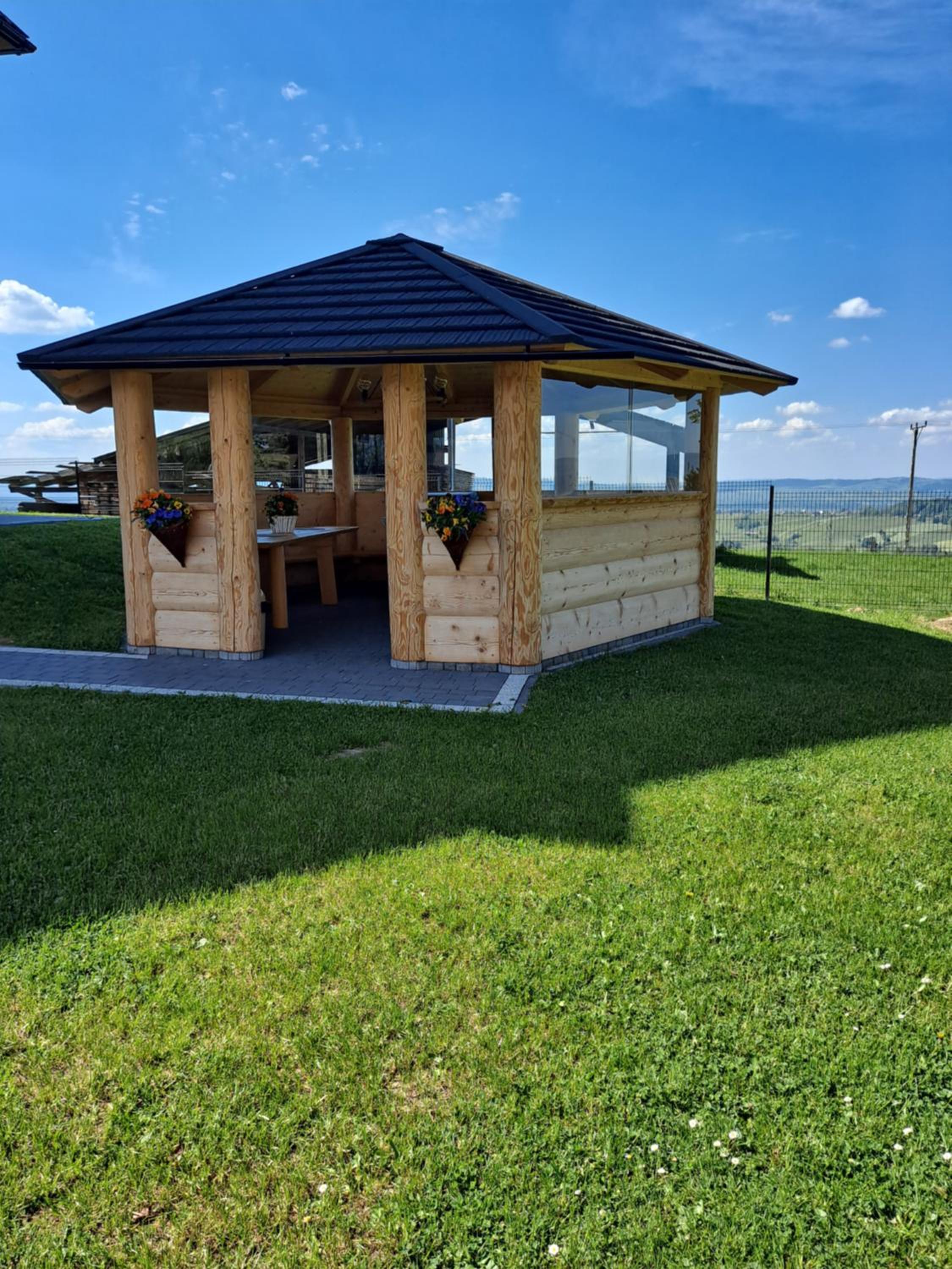 outdoor BBQ area