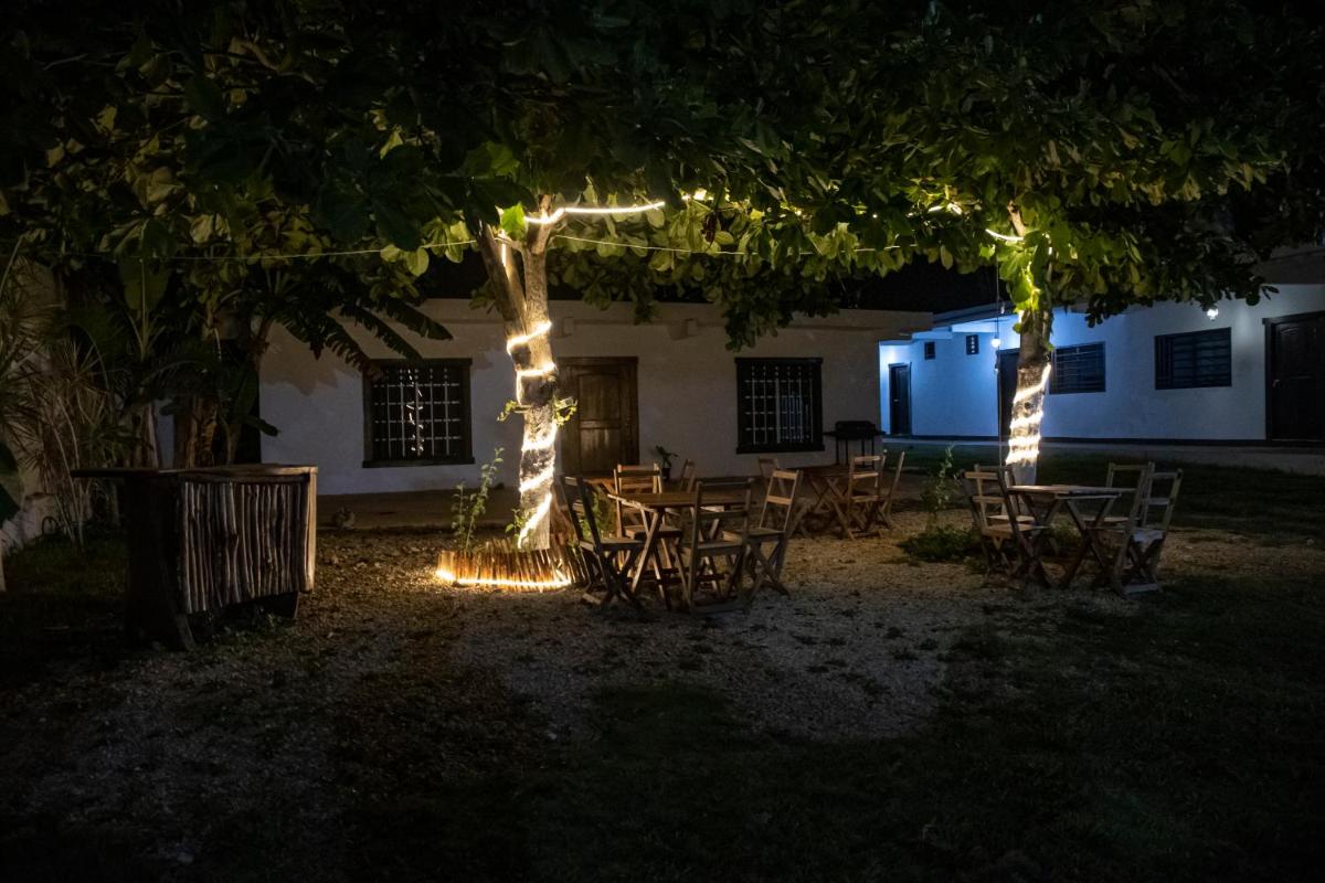 outdoor BBQ area