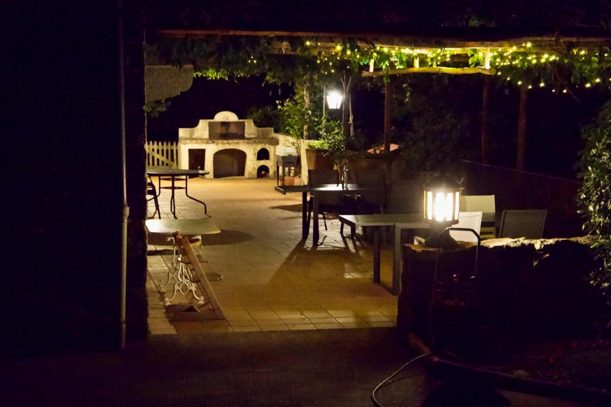 outdoor BBQ area