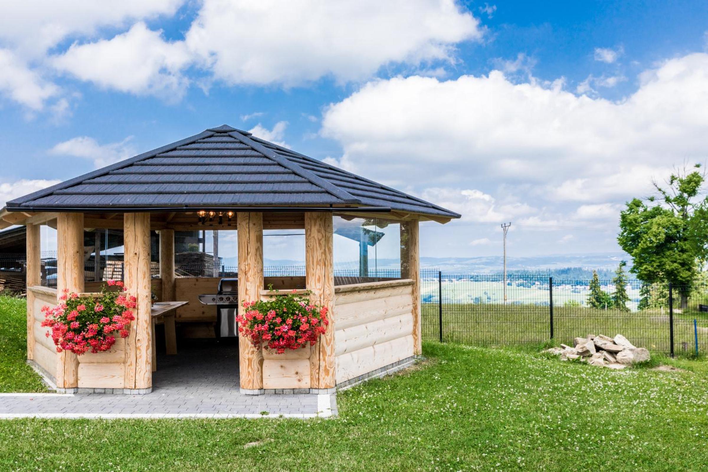 outdoor BBQ area