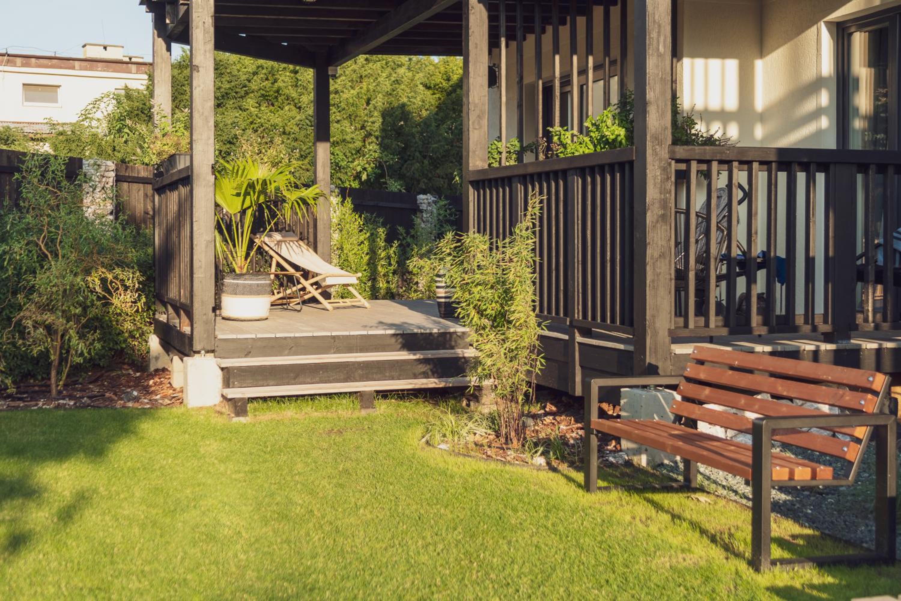 outdoor BBQ area