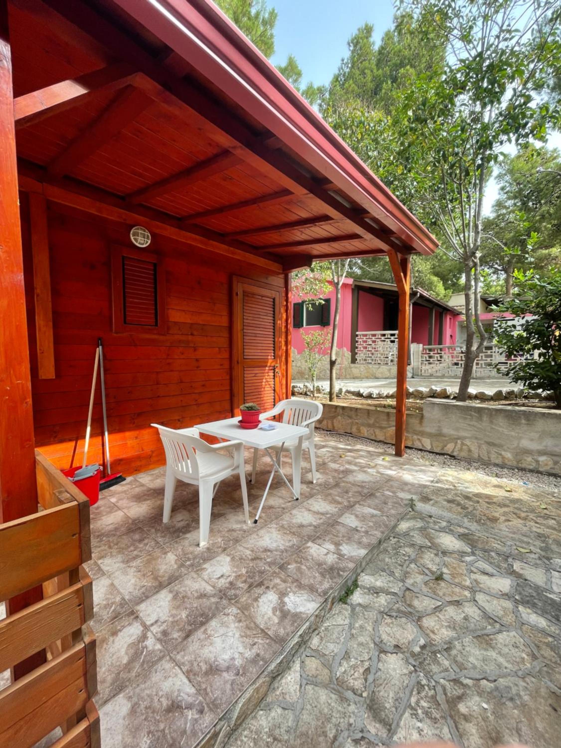 outdoor BBQ area