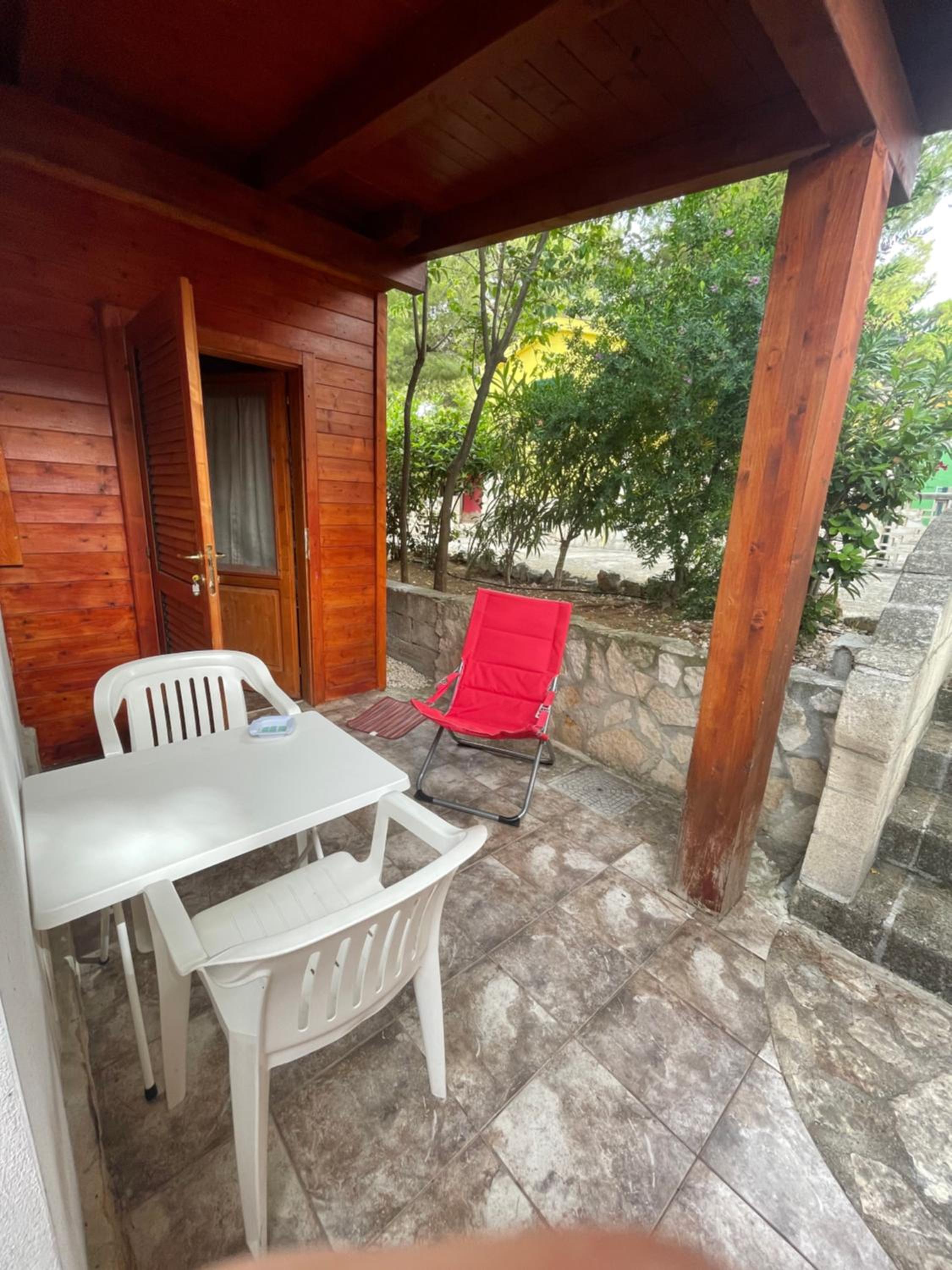 outdoor BBQ area