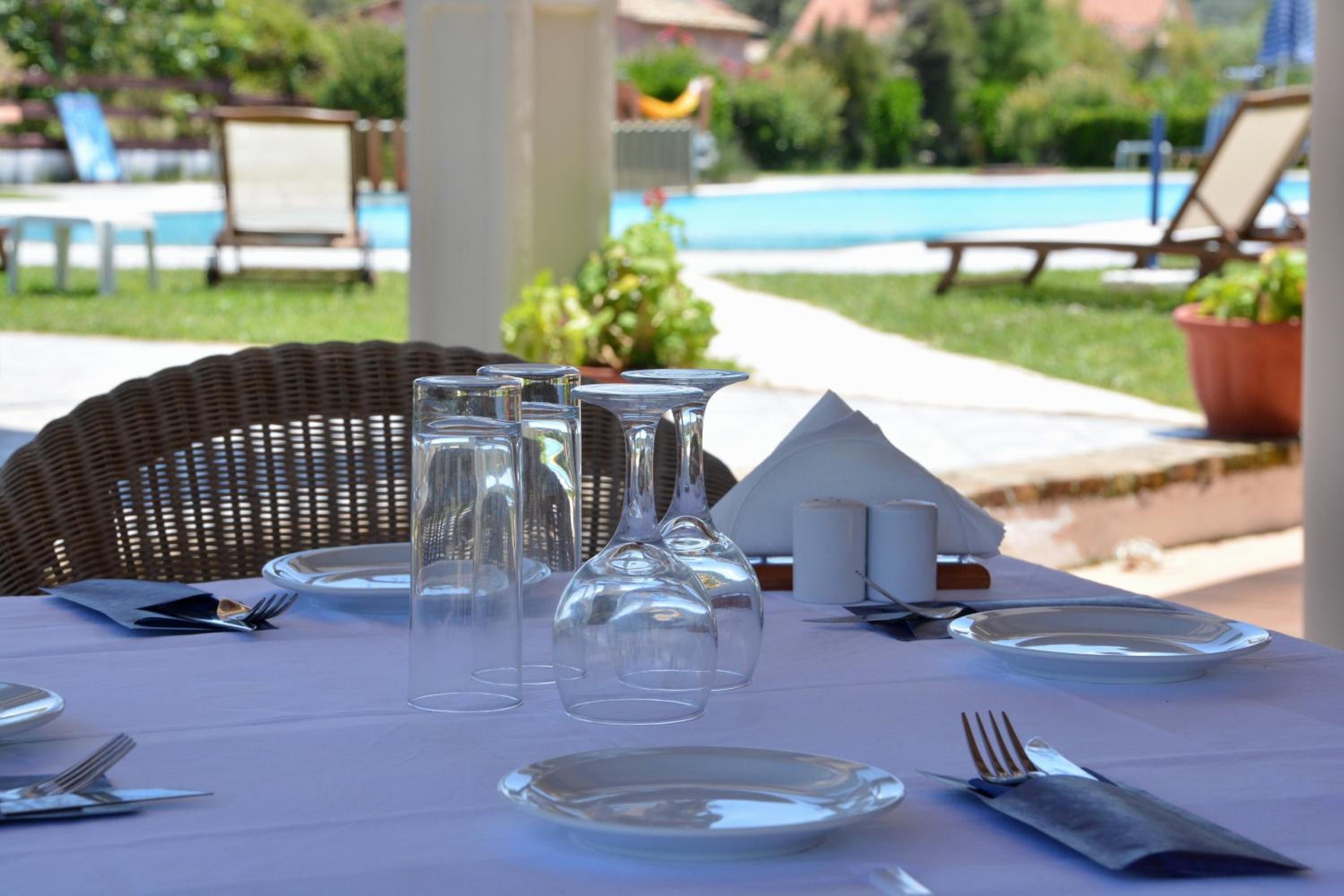 outdoor BBQ area