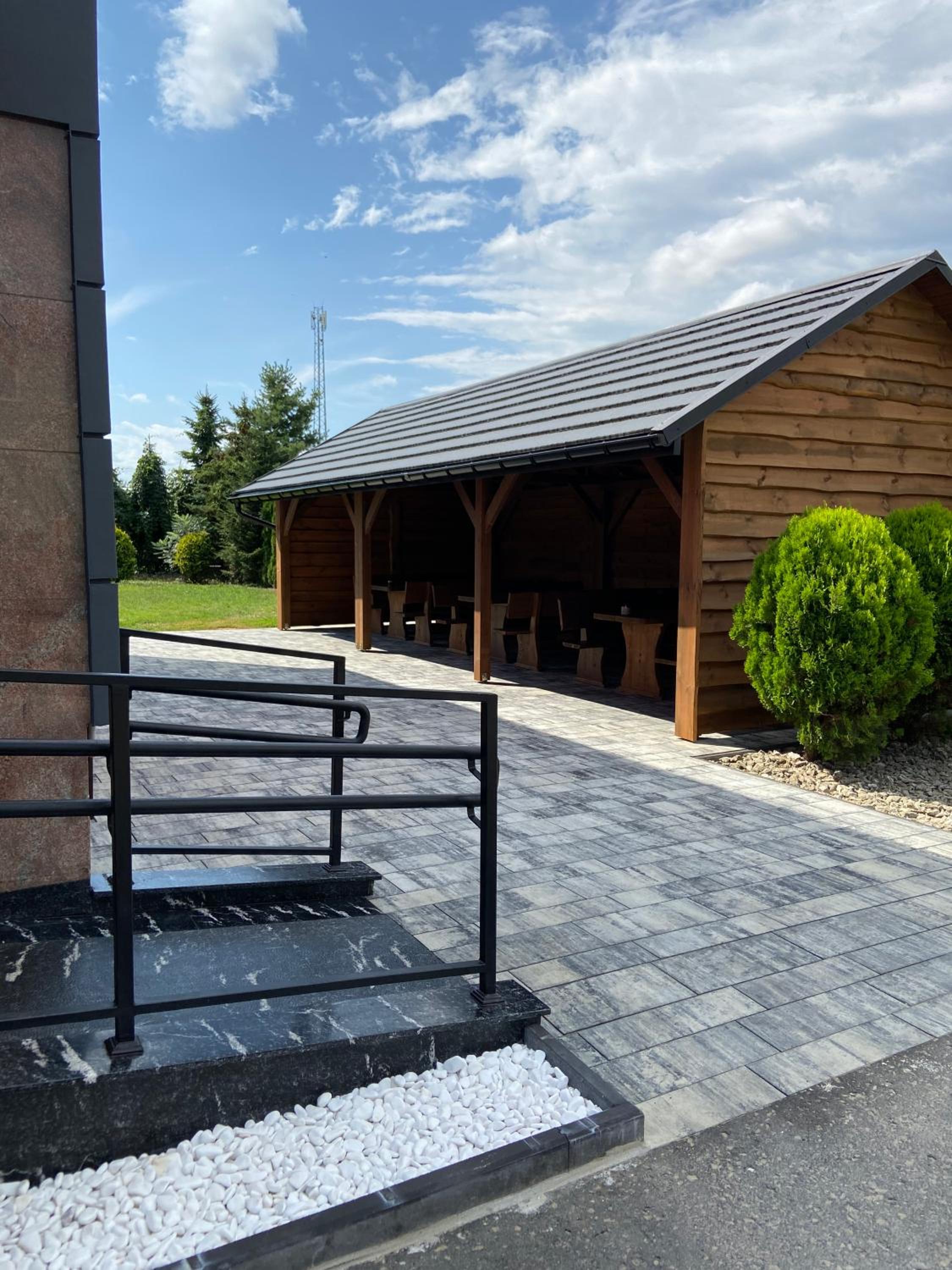 outdoor BBQ area