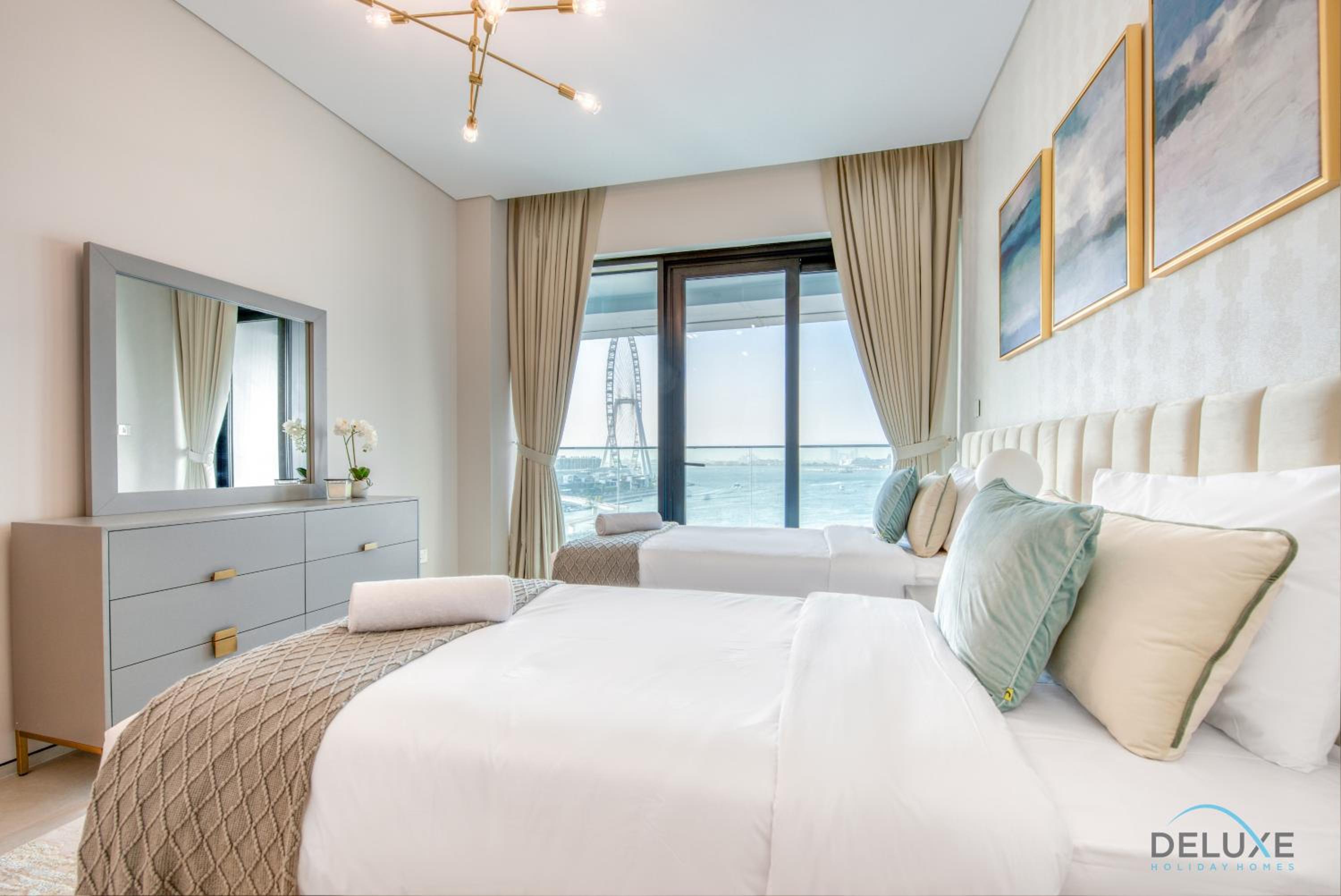 Pristine 2BR with Assistants Room at The Address Residences in JBR by Deluxe Holiday Homes