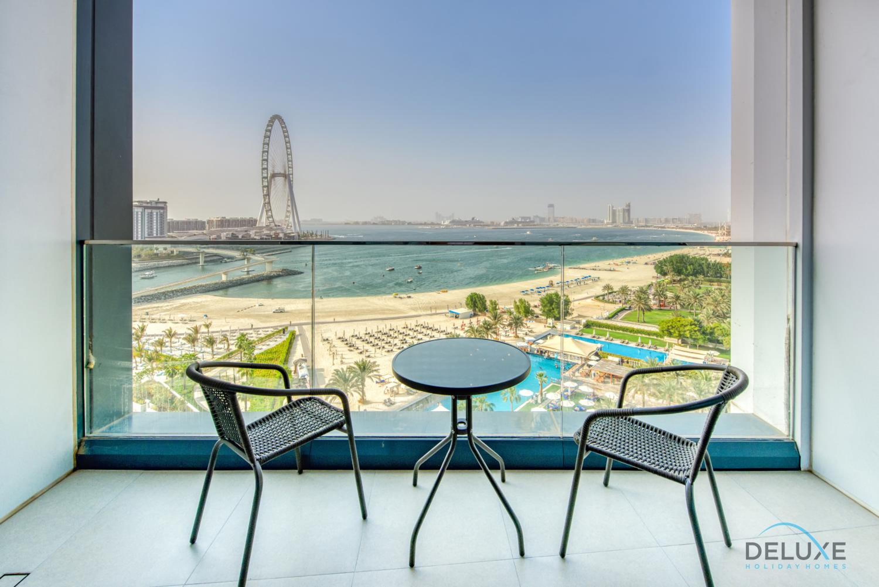 Pristine 2BR with Assistants Room at The Address Residences in JBR by Deluxe Holiday Homes