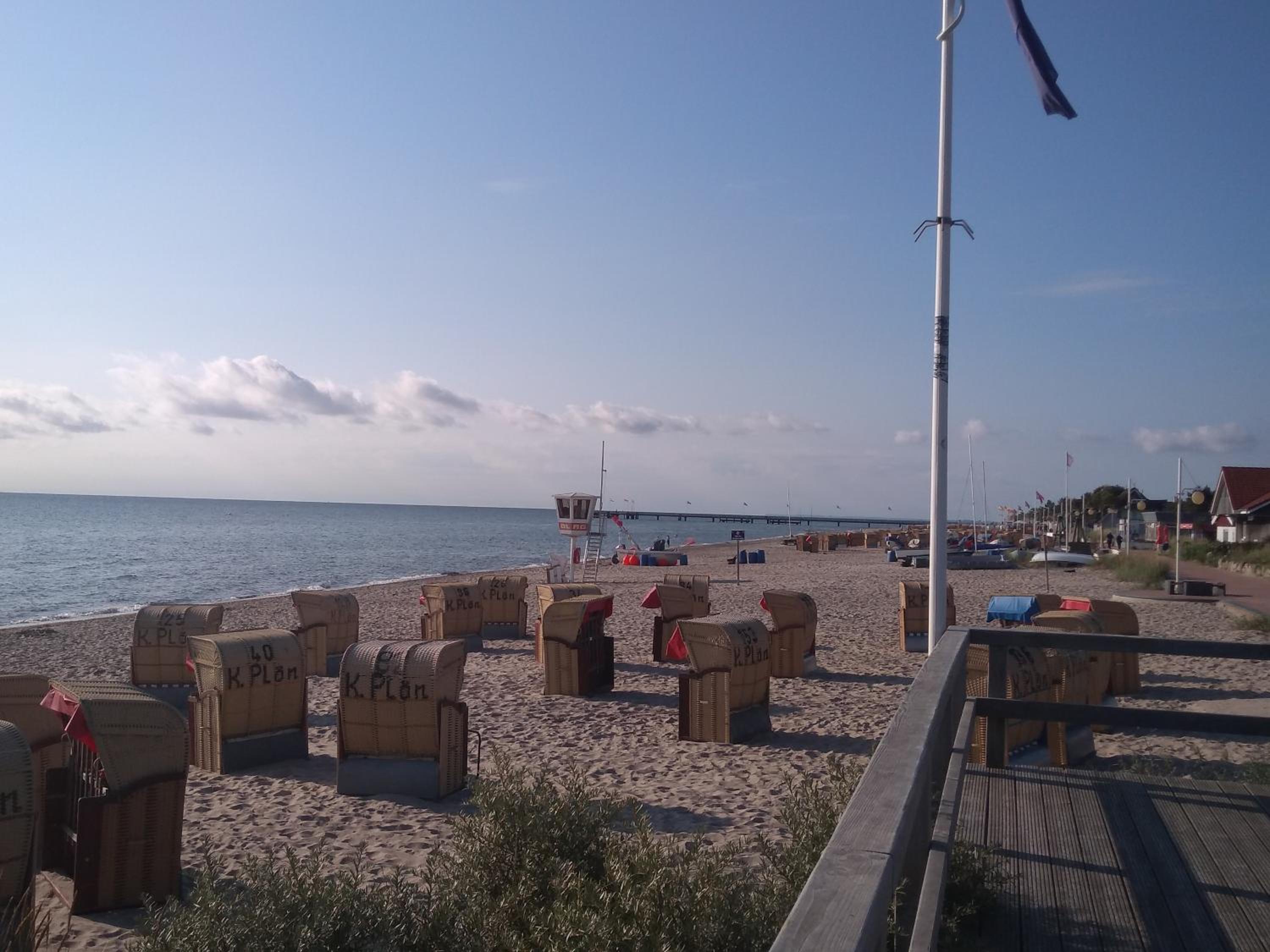 FeWo 8, 1ste Etage, eigene Terrasse mit Strandkorb