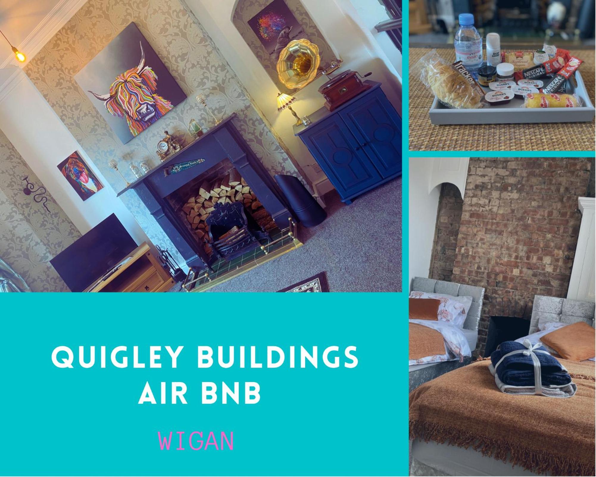 Quigley Buildings - Stylish Entire 2 bed House sleeps 5 Wigan - Private Garden - Free parking - Wifi - Secure garden view 2