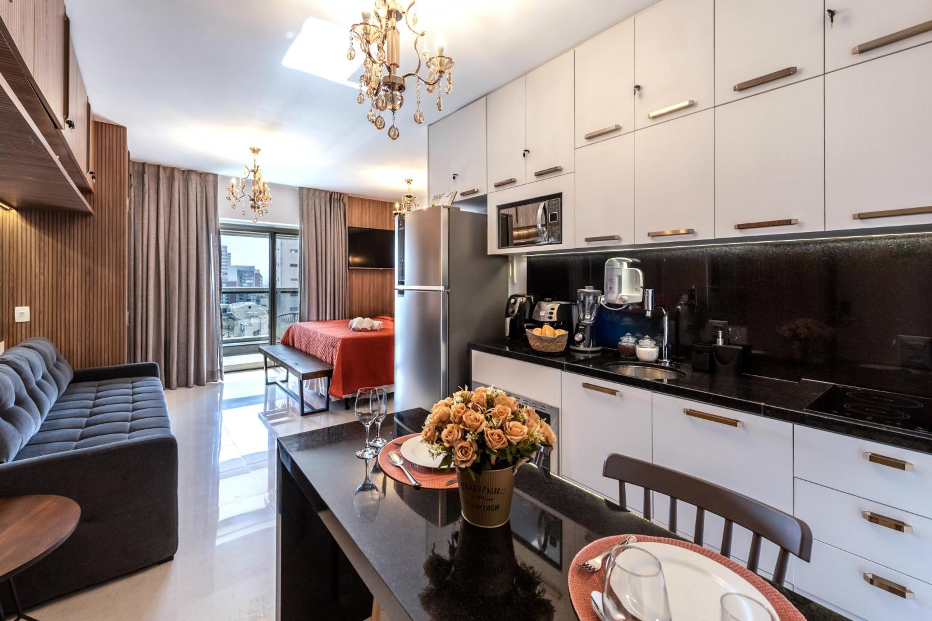 Rosemari's Apartments Studio Premium Republica SP com Piscina