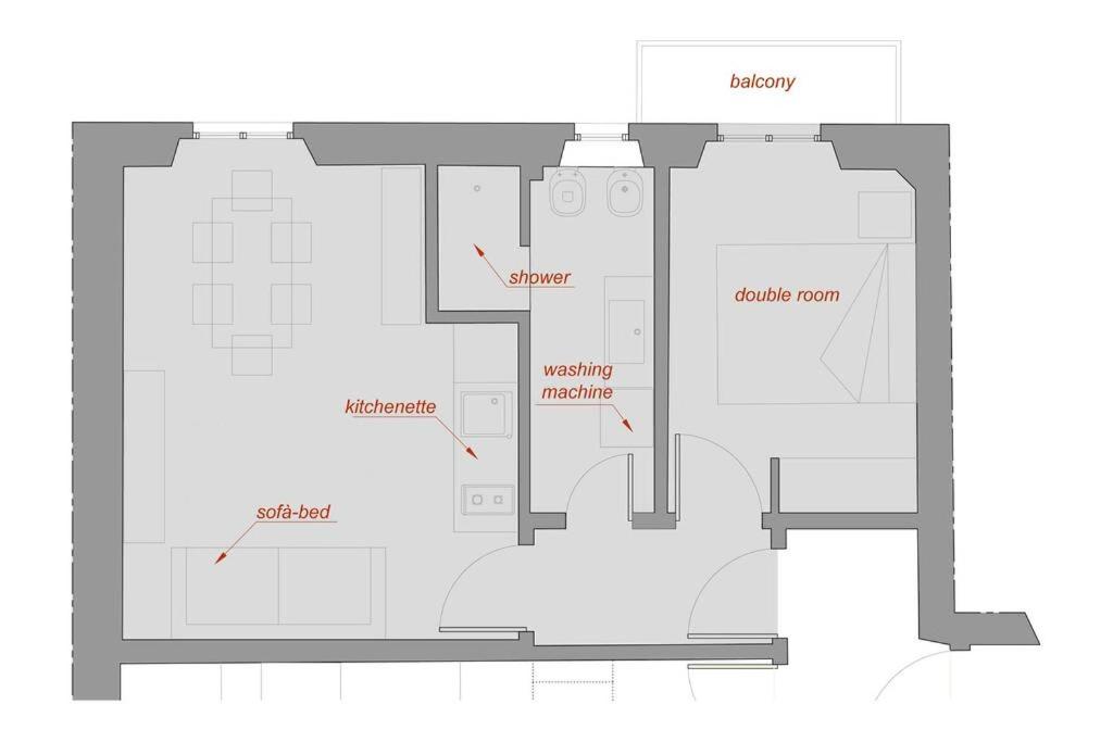 Sunny top floor in San Frediano