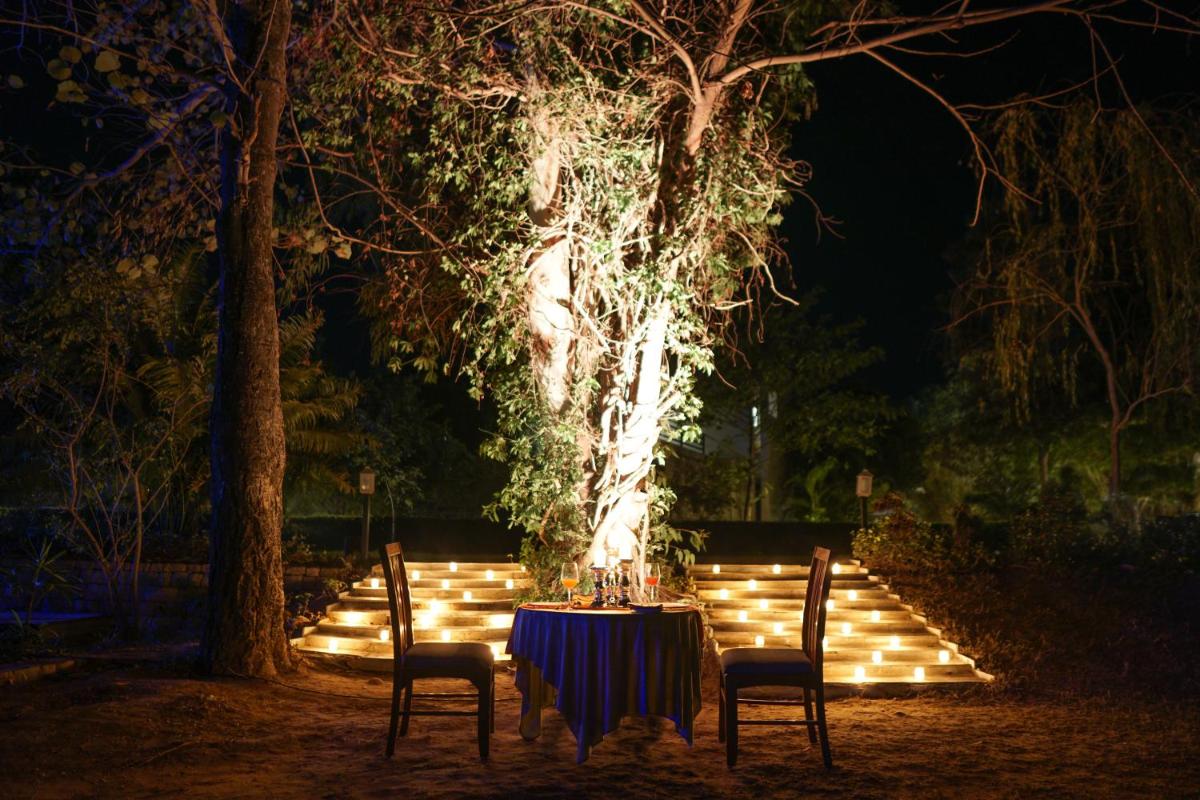 outdoor BBQ area