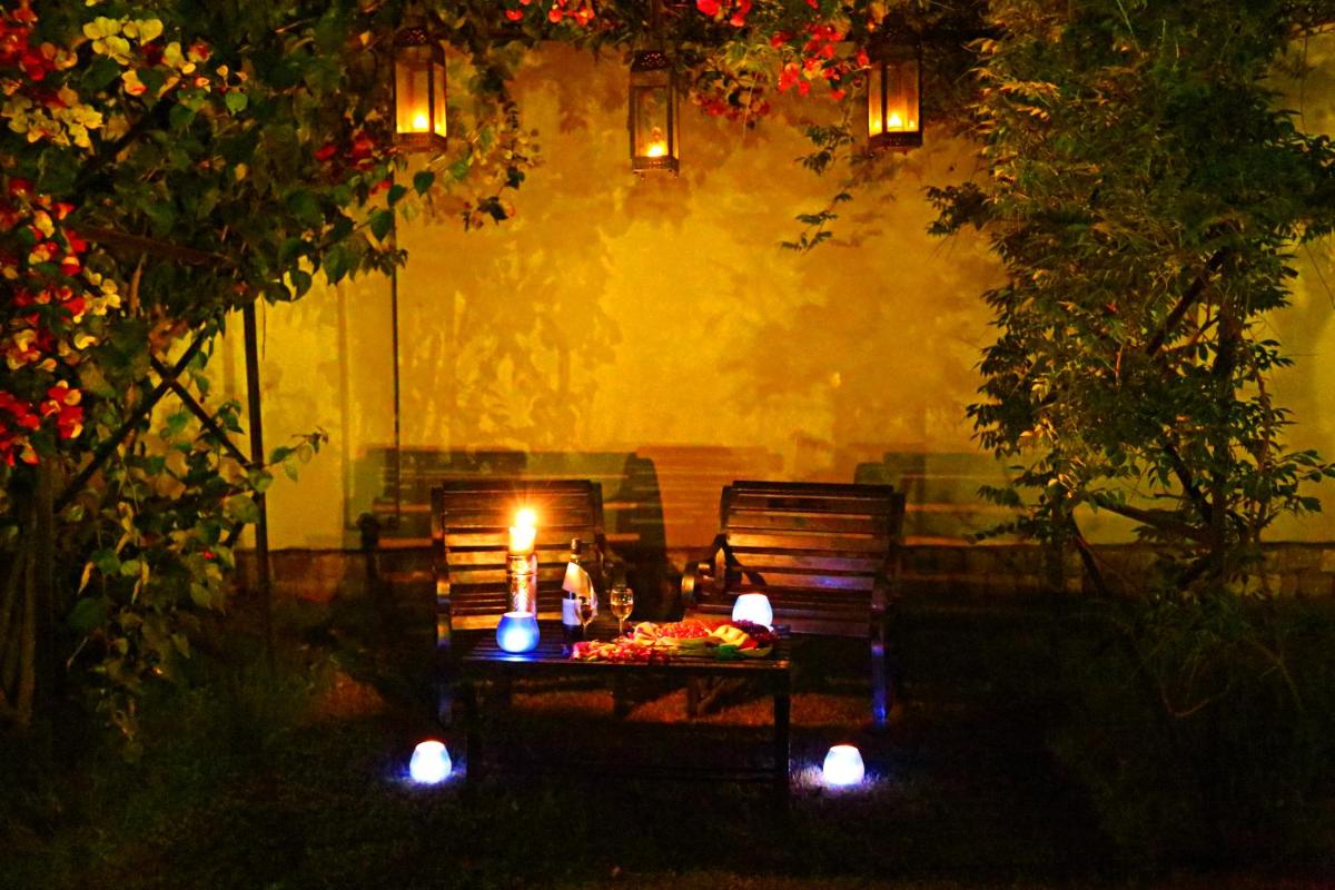outdoor BBQ area