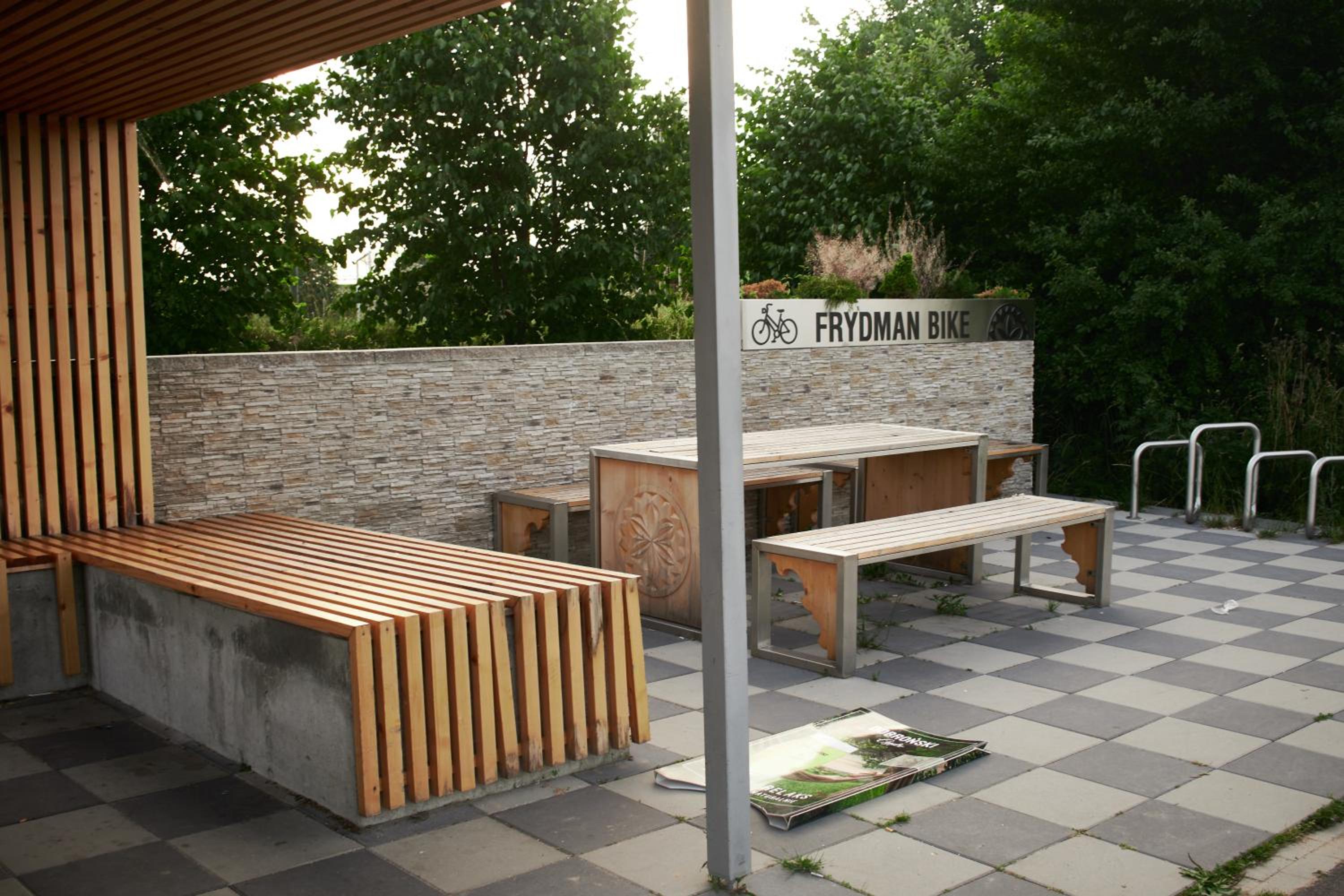 outdoor BBQ area