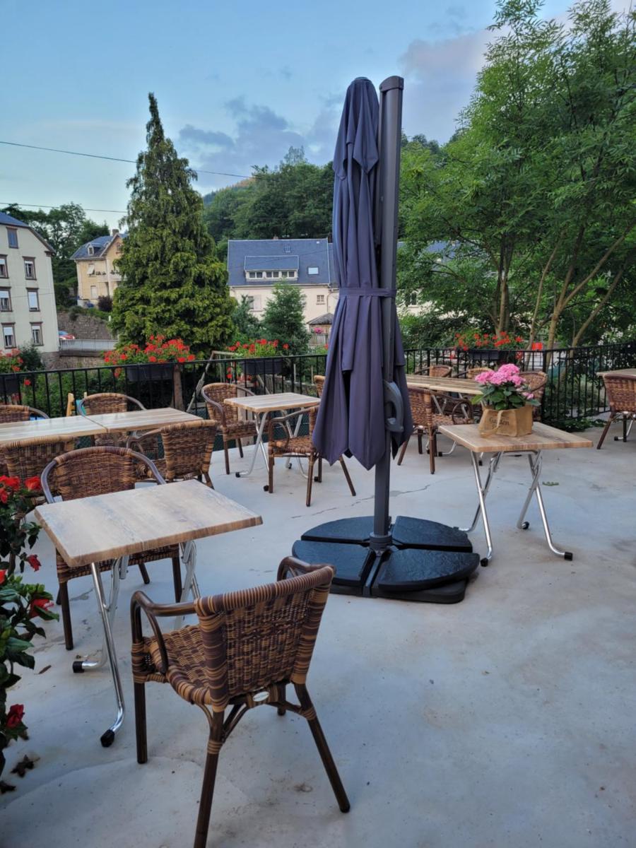outdoor BBQ area
