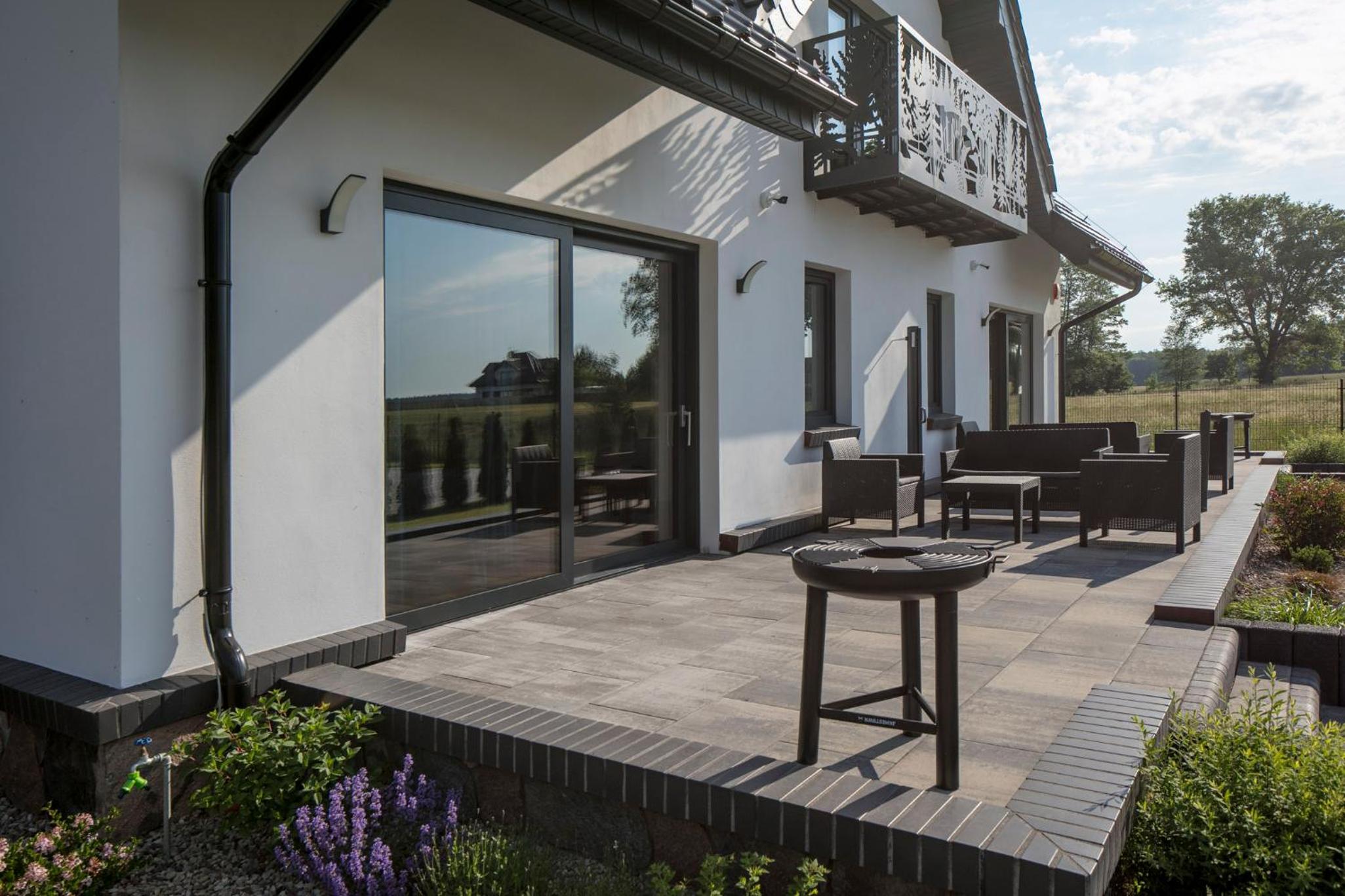 outdoor BBQ area
