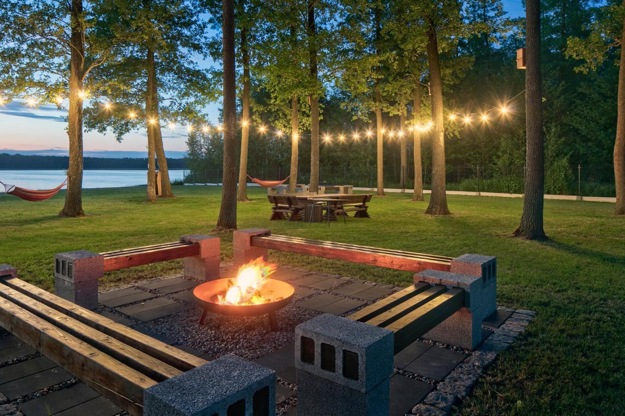 outdoor BBQ area