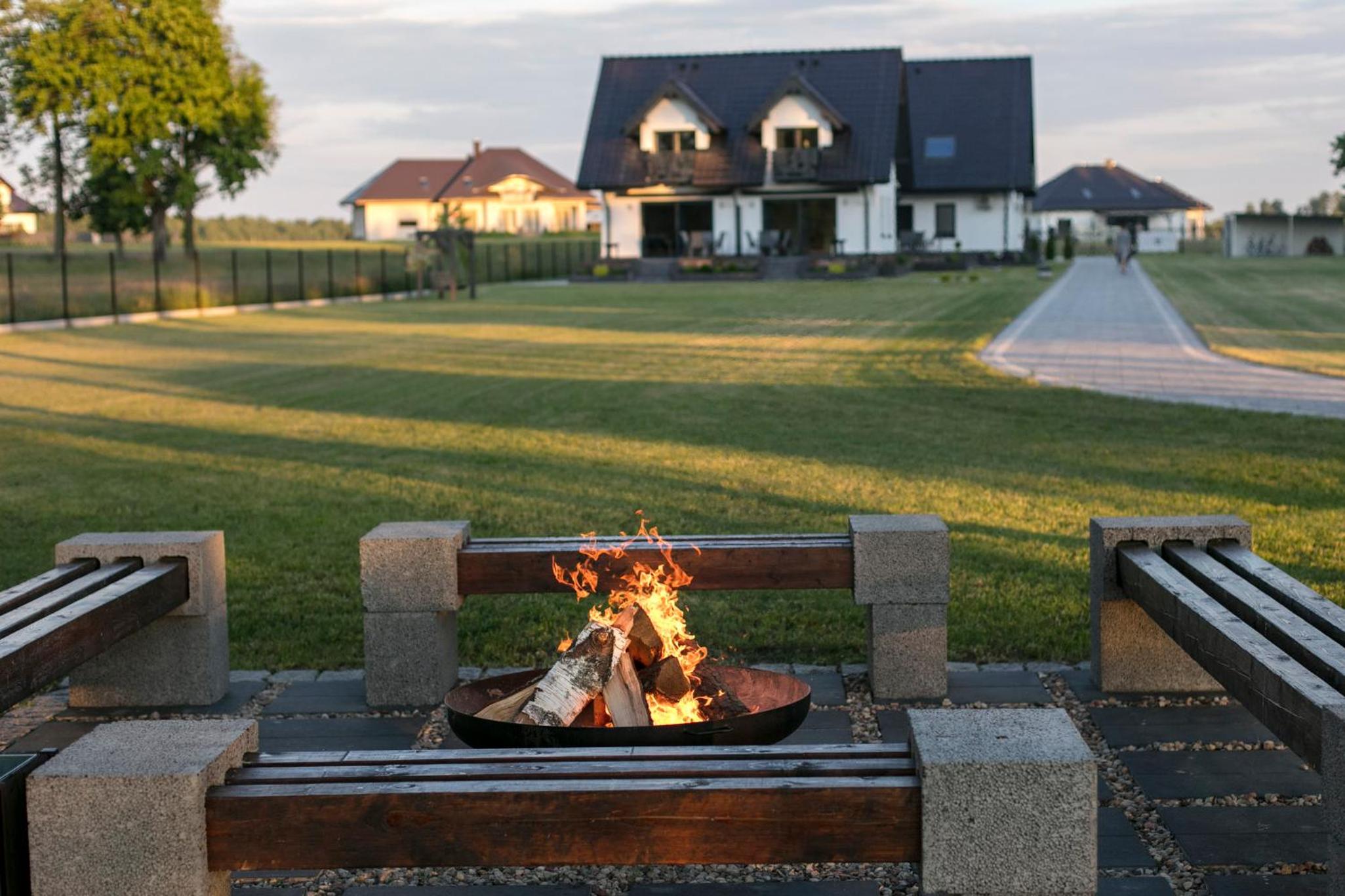 outdoor BBQ area
